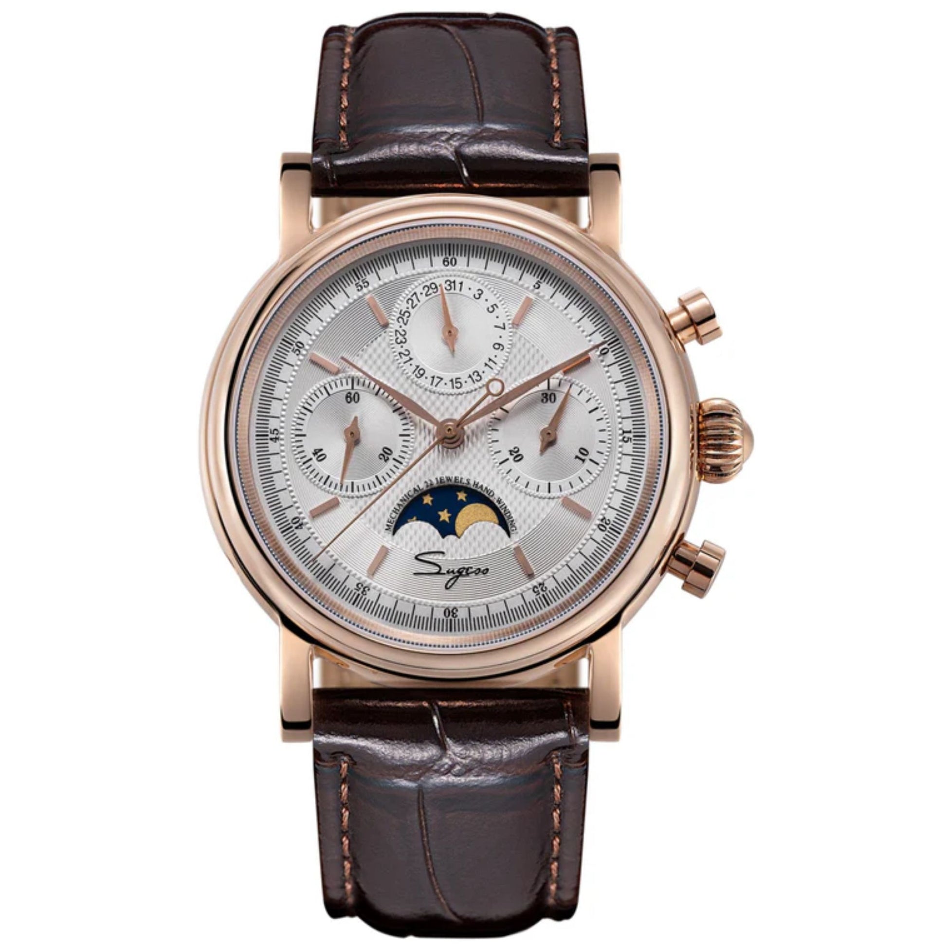 MoonPhase Master S394 (SU1908GK/X) Rose Gold Case White Dial