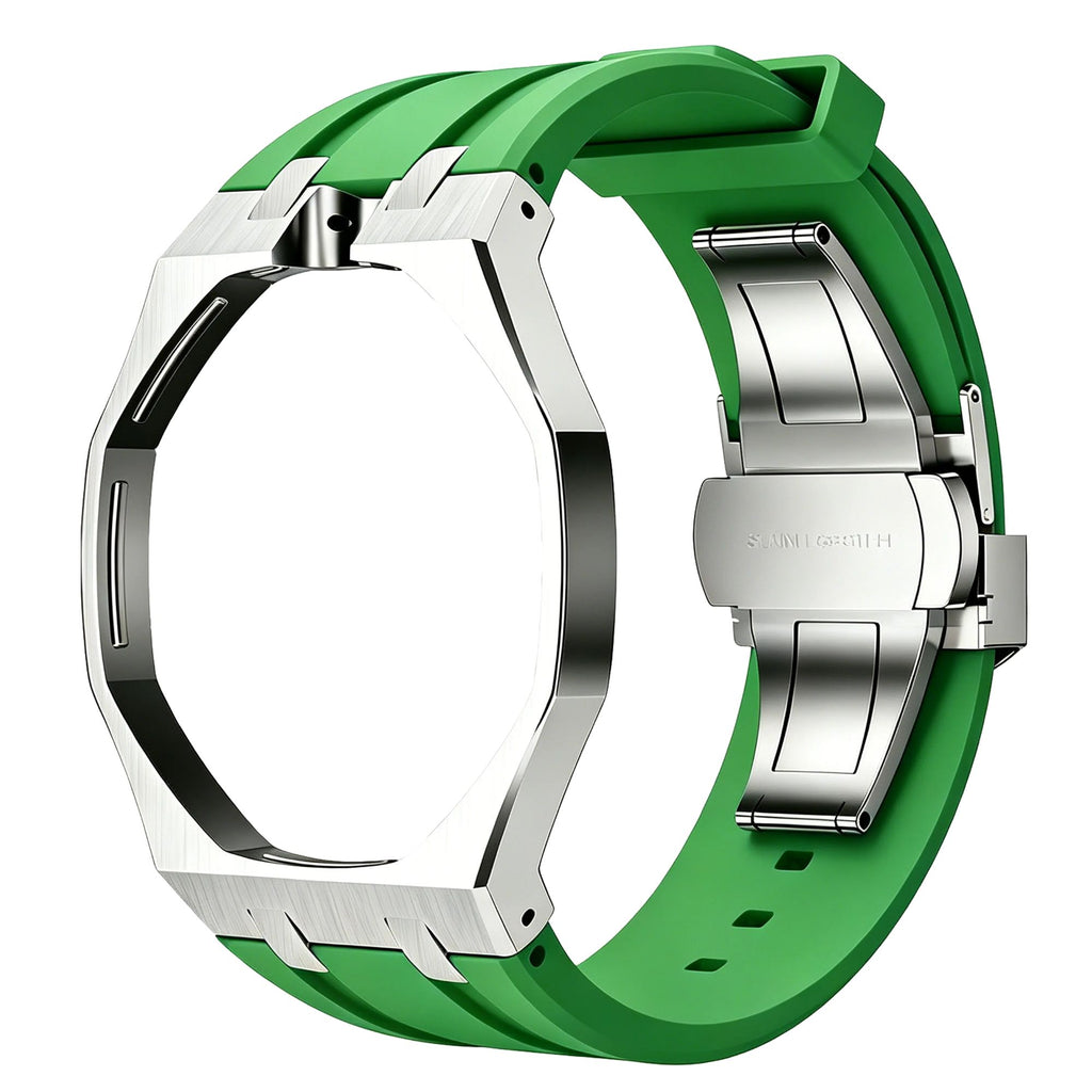AP Swatch Watch Modkit Case & Strap | Stainless Steel Case | FKM High Quality Rubber Bracelet | Butterfly Clasp