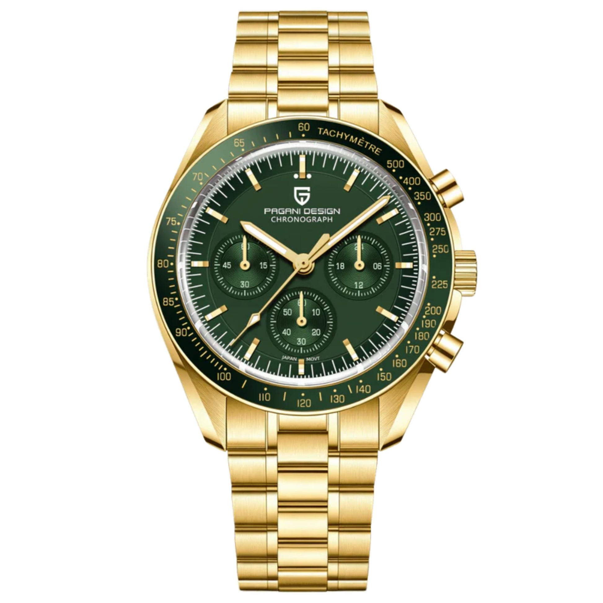 Pagani Design PD-1701 Speedmaster Moonwatch Men's 40mm VK63 Chronograph Quartz Watch