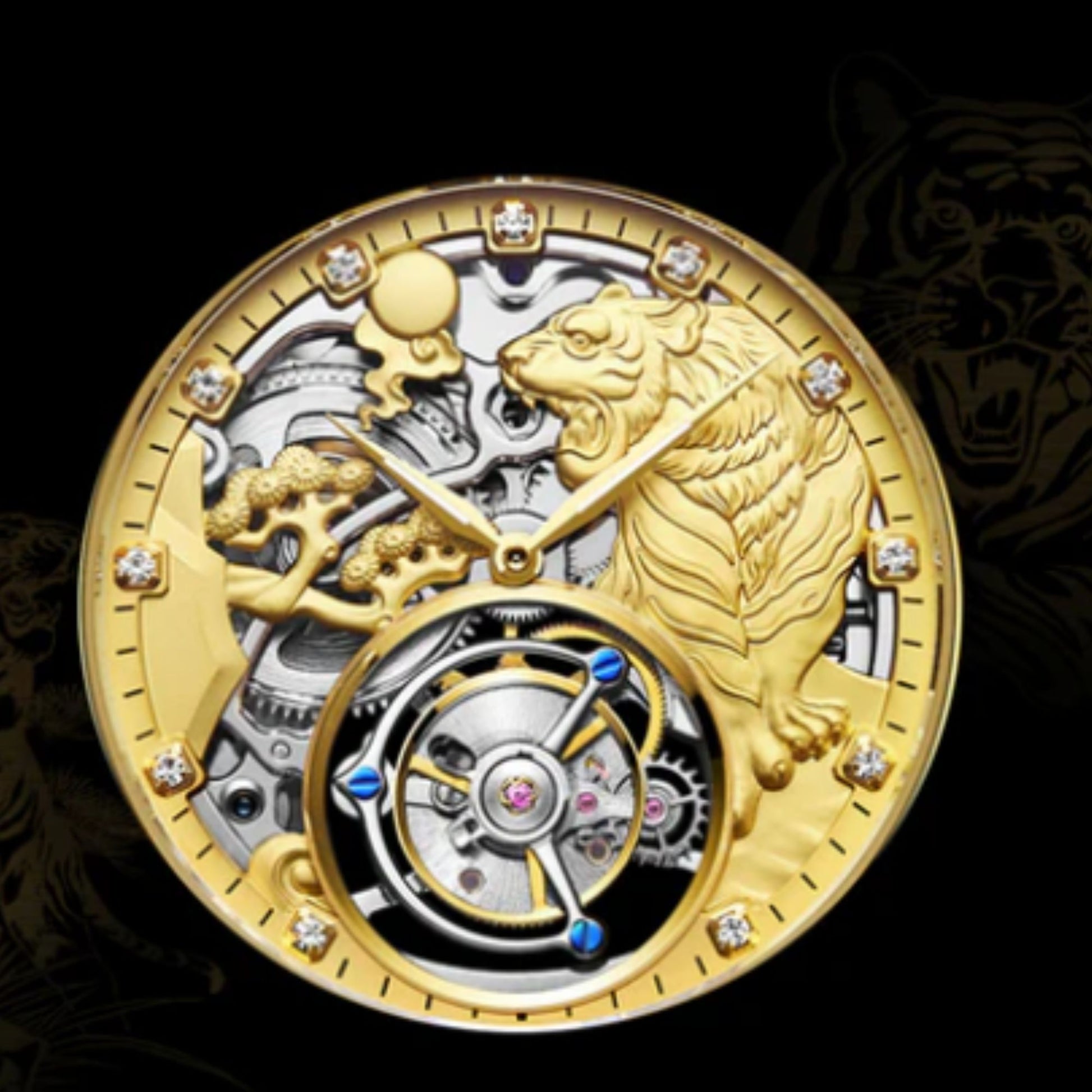 AESOP Zodiac Tourbillon Tiger Watch 7013