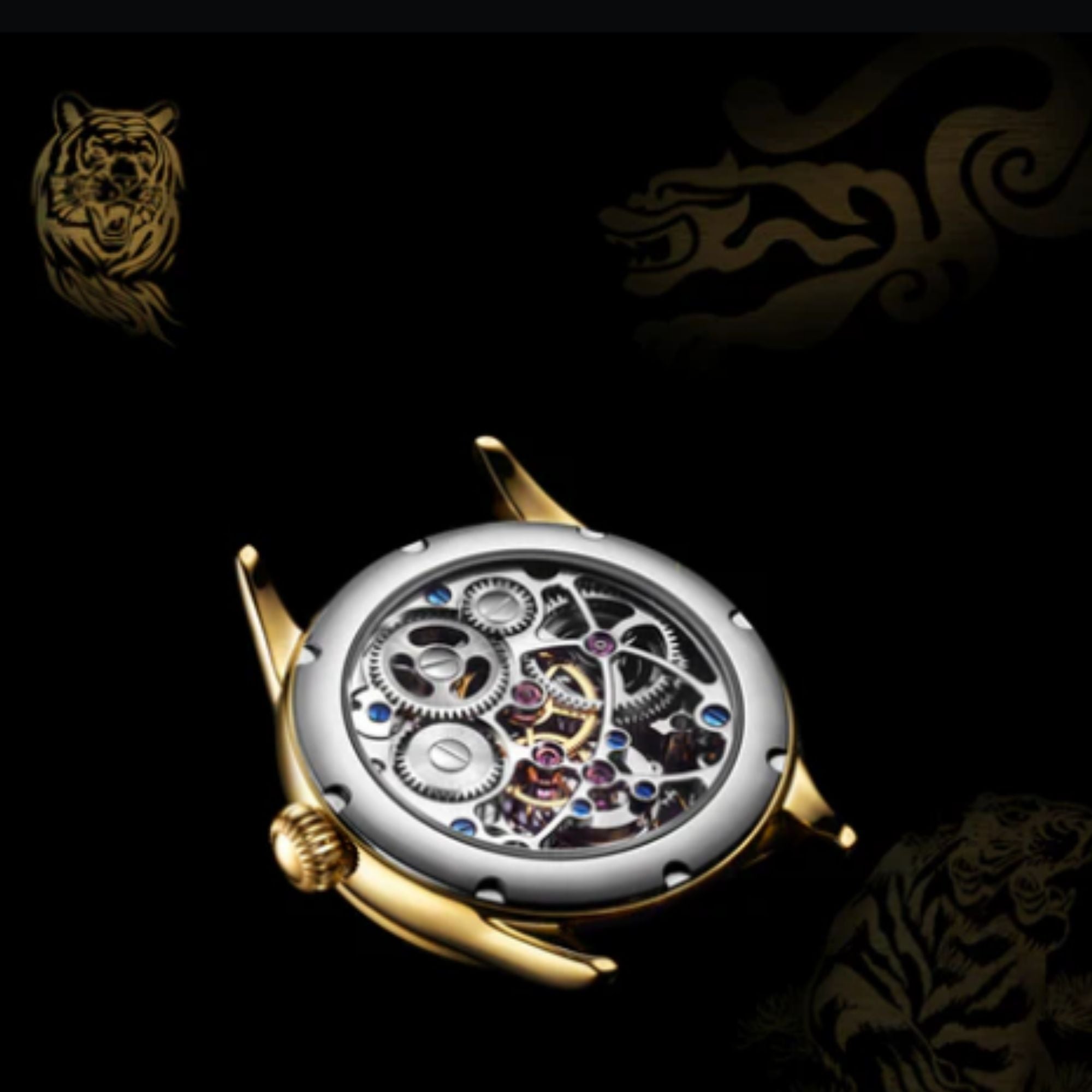 AESOP Zodiac Tourbillon Tiger Watch 7013