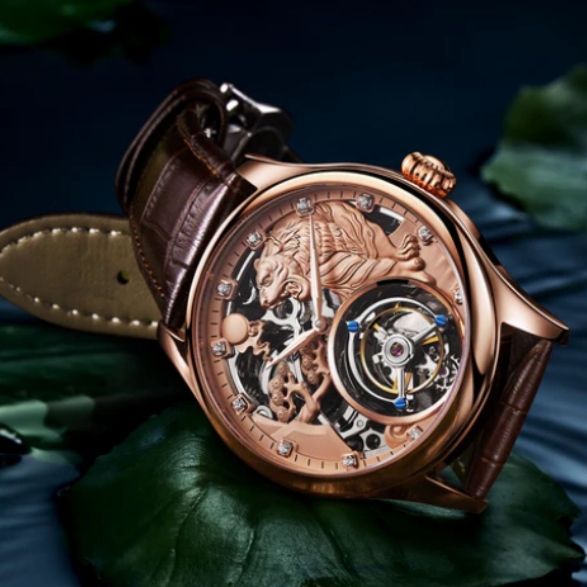 AESOP Zodiac Tourbillon Tiger Watch 7013