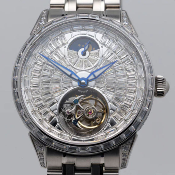 AESOP Diamond tourbillon movement mechanical men watch 7093