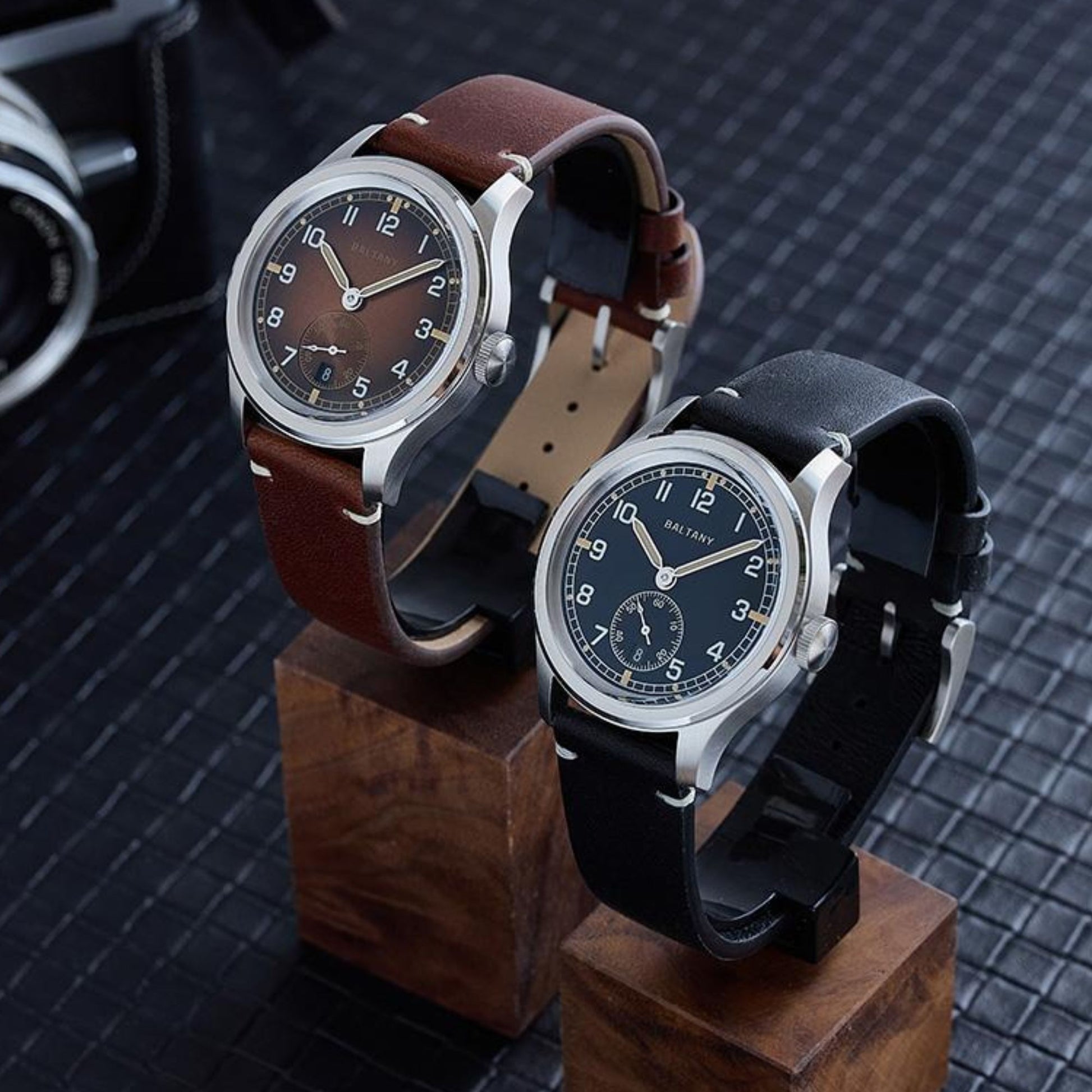 Baltany Retro 39mm Dirty Dozen Date Field Watch S2081