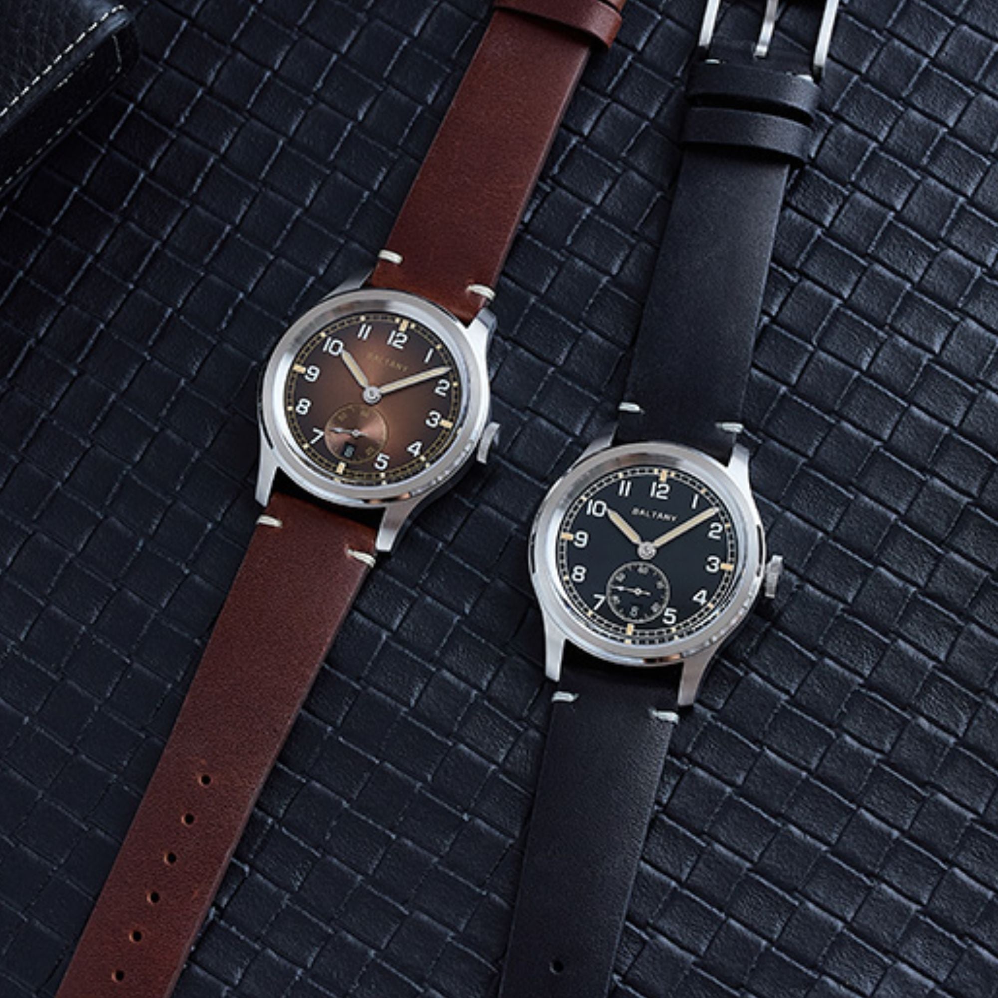 Baltany Retro 39mm Dirty Dozen Date Field Watch S2081