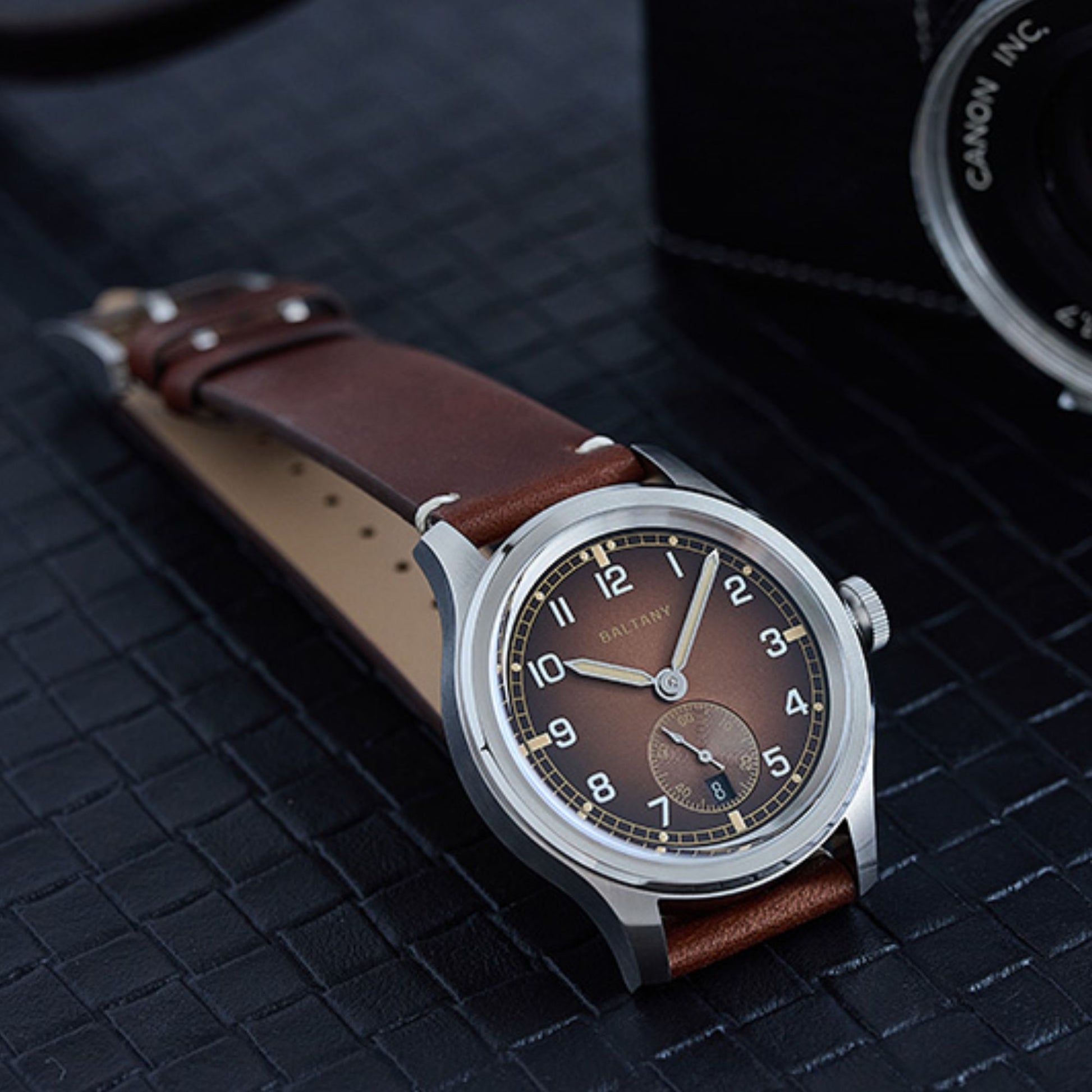 Baltany Retro 39mm Dirty Dozen Date Field Watch S2081