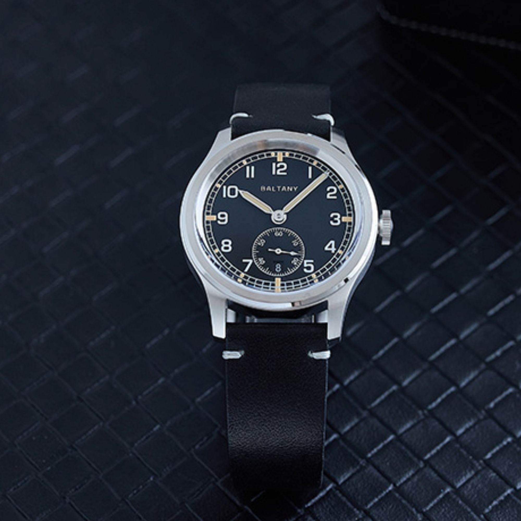 Baltany Retro 39mm Dirty Dozen Date Field Watch S2081