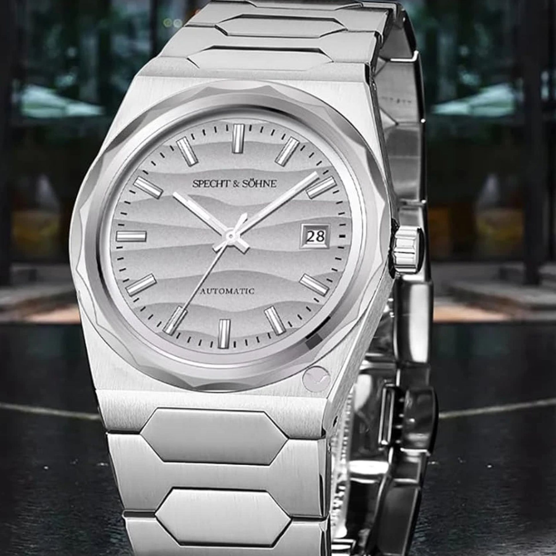 Specht & Söhne Men's 37mm Automatic Watch with Sapphire Crystal & Waterproof