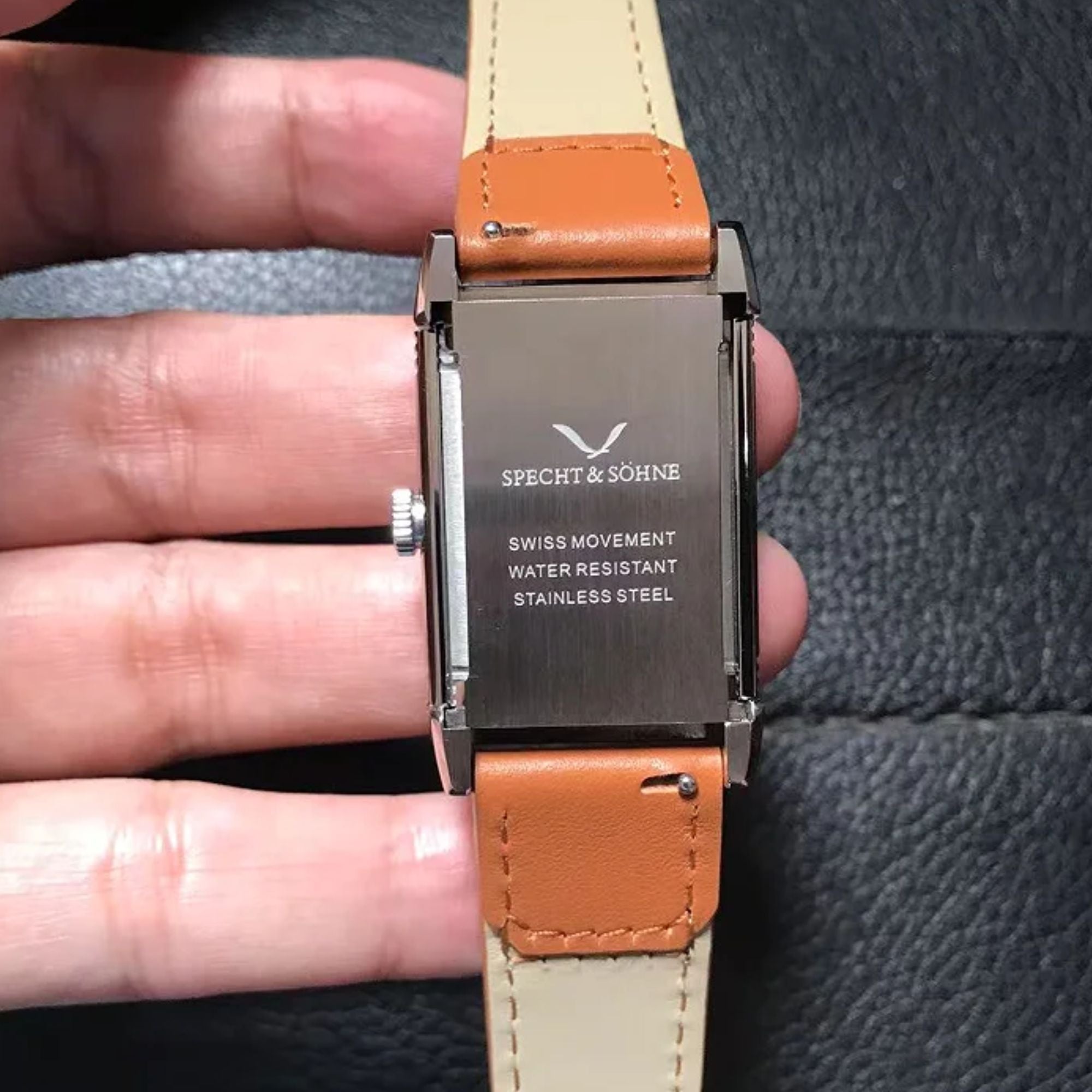 Square Watch Specht & Söhne SP0028 Overturn Ultrathin Ronda Quartz Movt