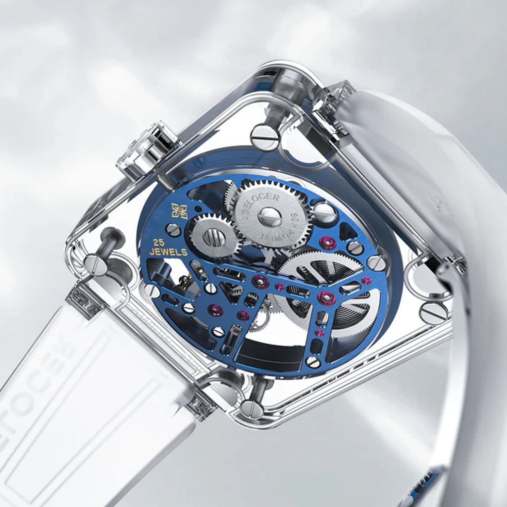 AGELOCER Tourbillon Series Limited Edition Sapphire Mechanical Skeleton Watches For Men