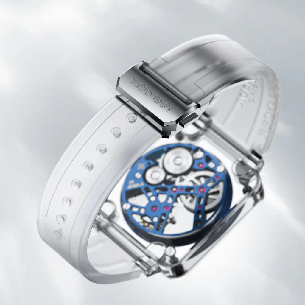 AGELOCER Tourbillon Series Limited Edition Sapphire Mechanical Skeleton Watches For Men