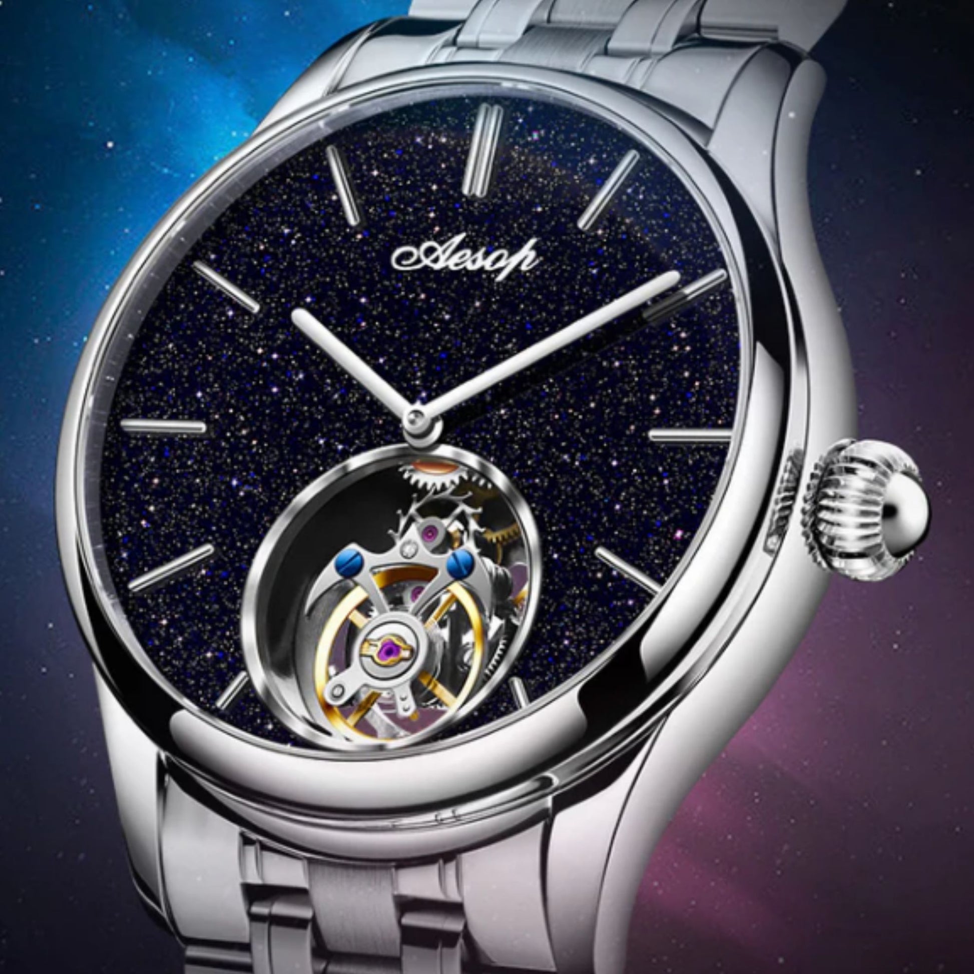 AESOP Original Tourbillon Skeleton Movement Watch 7050