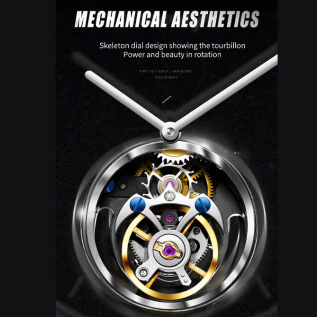AESOP Original Tourbillon Skeleton Movement Watch 7050