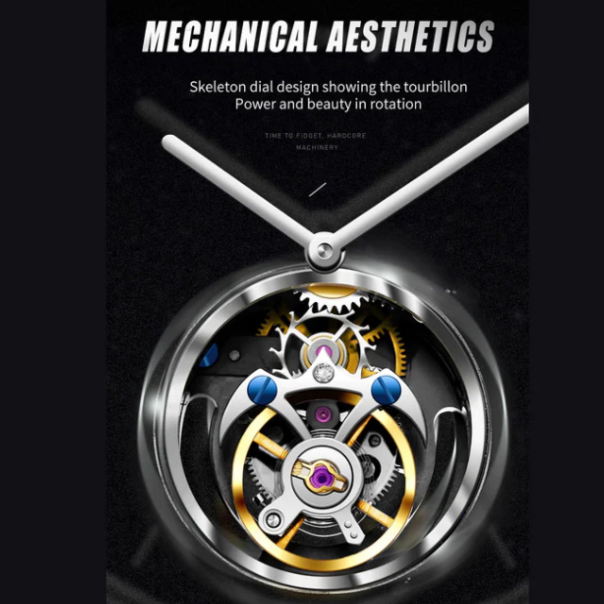 AESOP Original Tourbillon Skeleton Movement Watch 7050