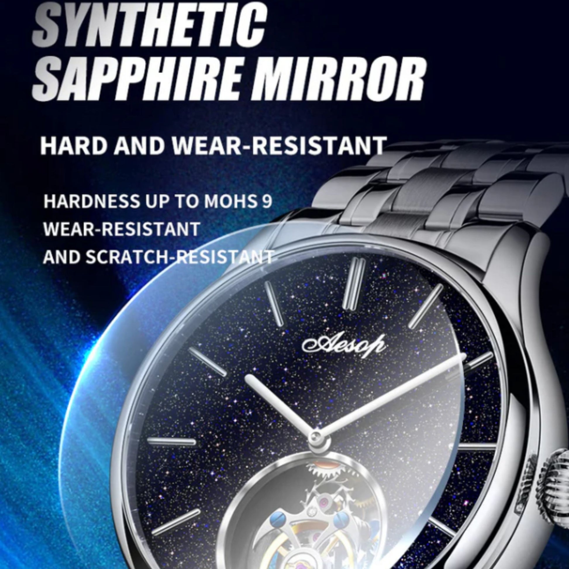 AESOP Original Tourbillon Skeleton Movement Watch 7050