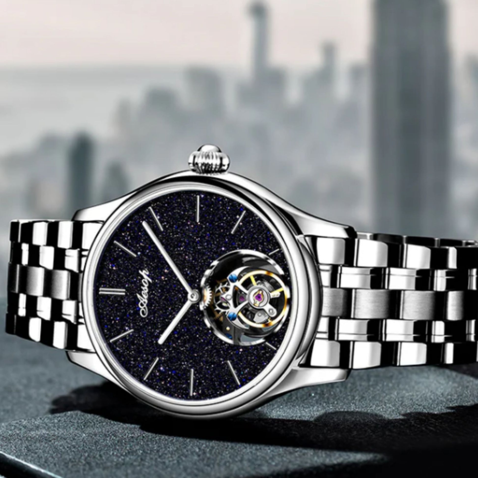 AESOP Original Tourbillon Skeleton Movement Watch 7050