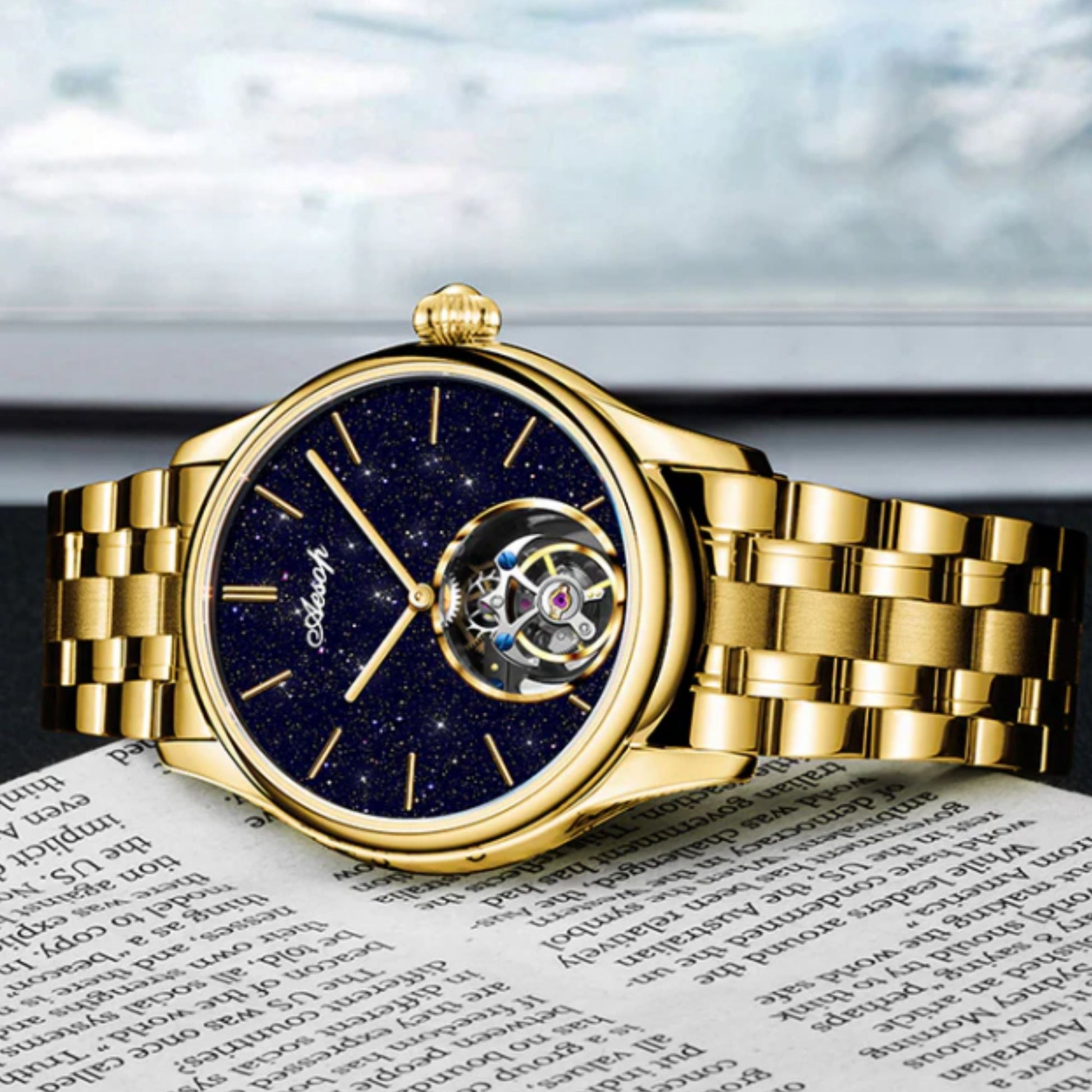 AESOP Original Tourbillon Skeleton Movement Watch 7050