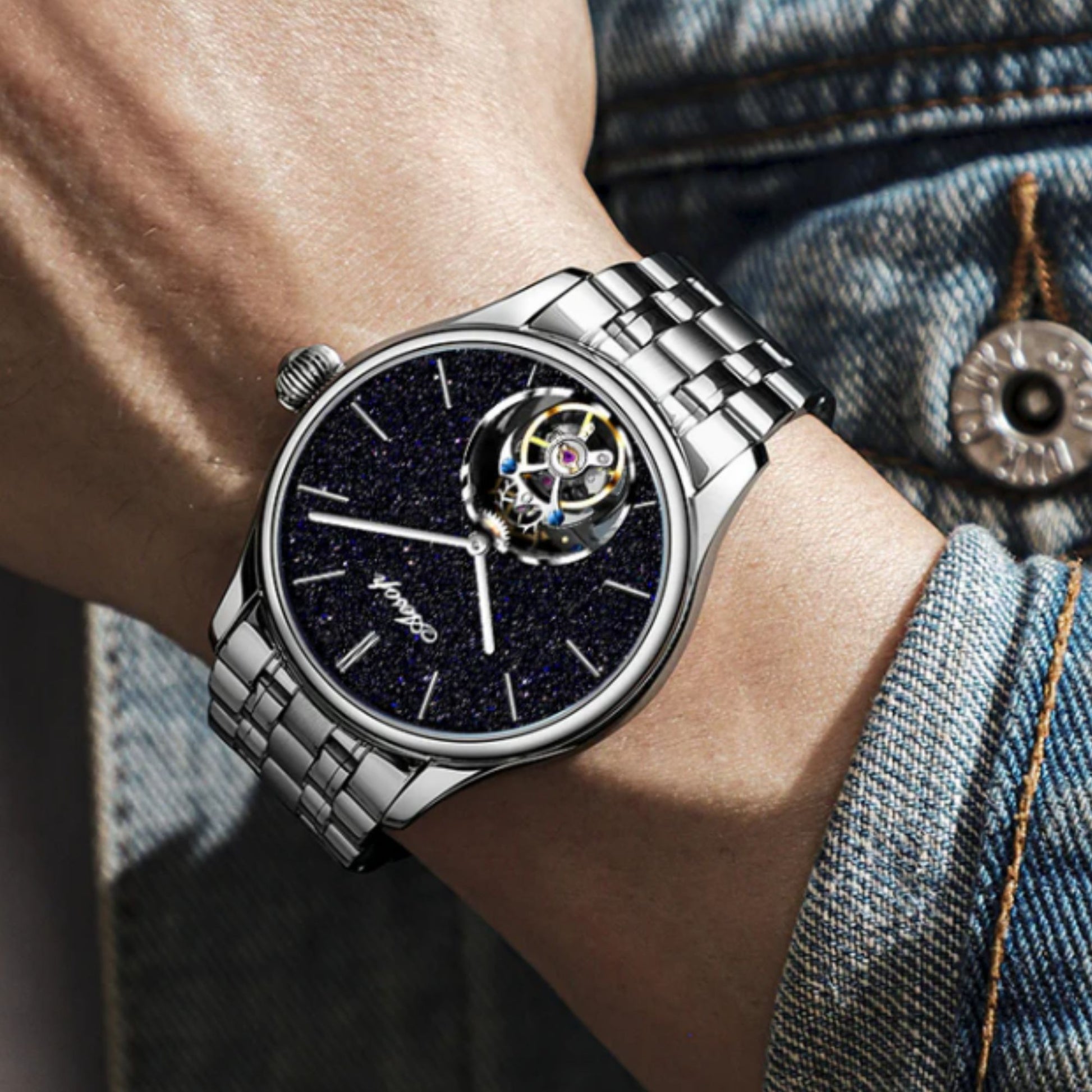 AESOP Original Tourbillon Skeleton Movement Watch 7050