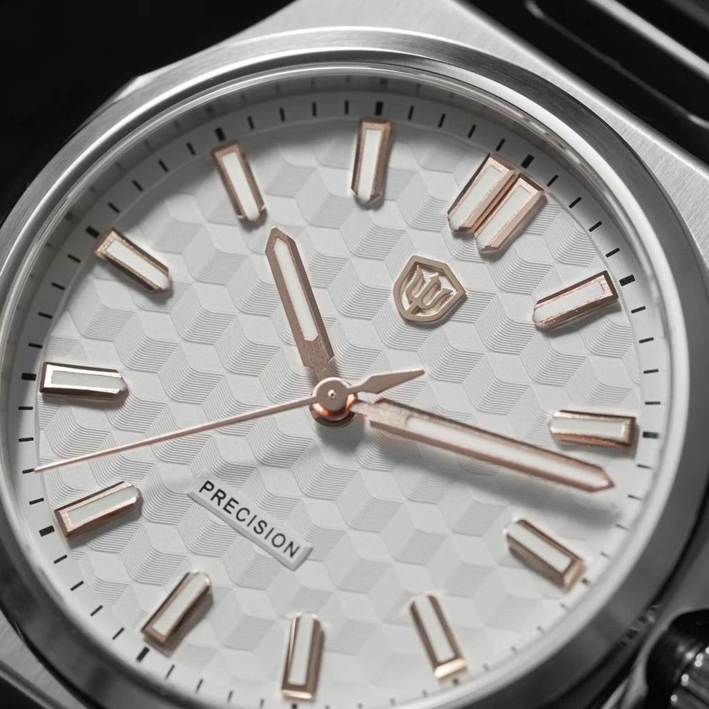 Watchdives Premier WD0016B Square-Block Faceted Dial Original Design