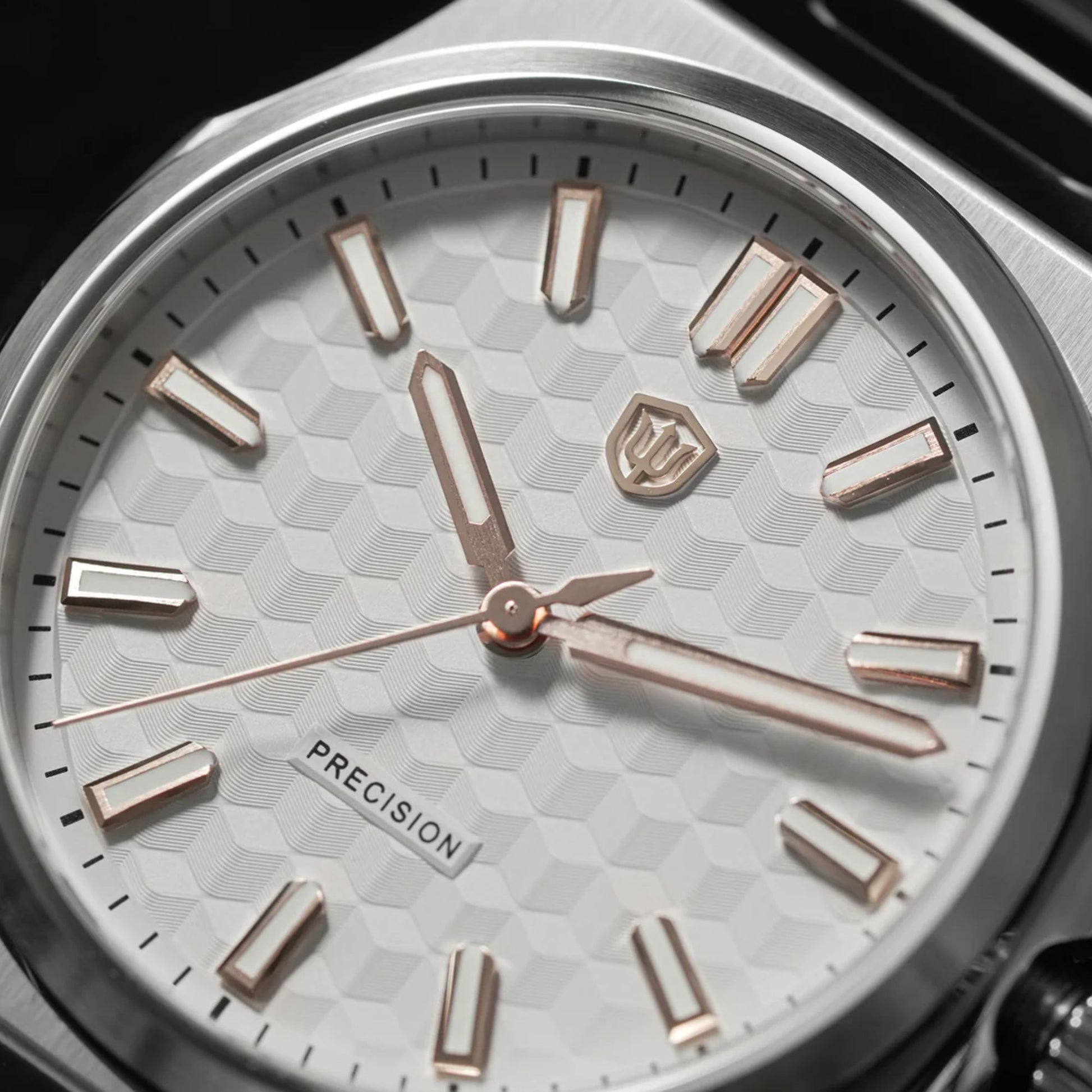 Watchdives Premier WD0016B Square-Block Faceted Dial Original Design