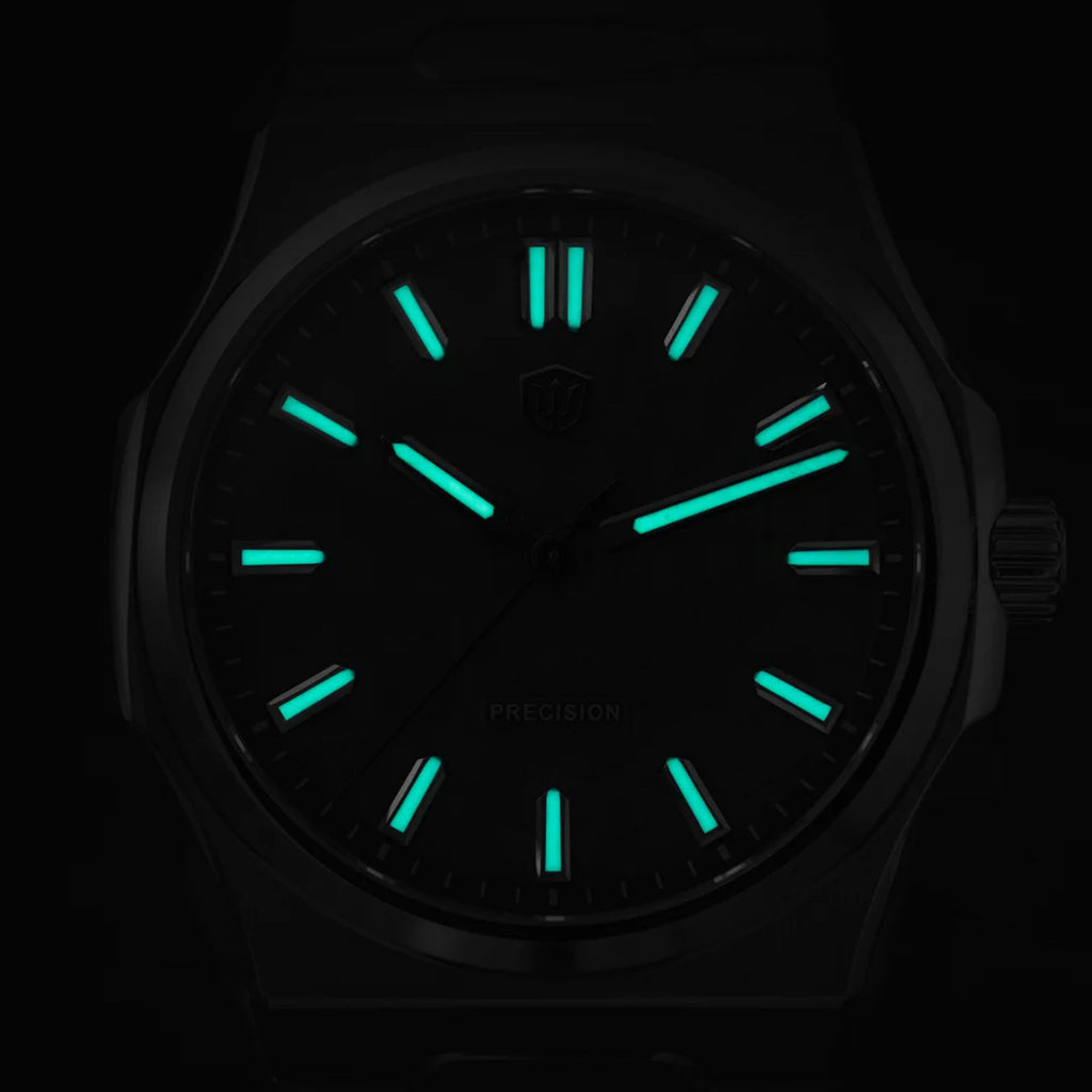 Watchdives Premier WD0016B Square-Block Faceted Dial Original Design