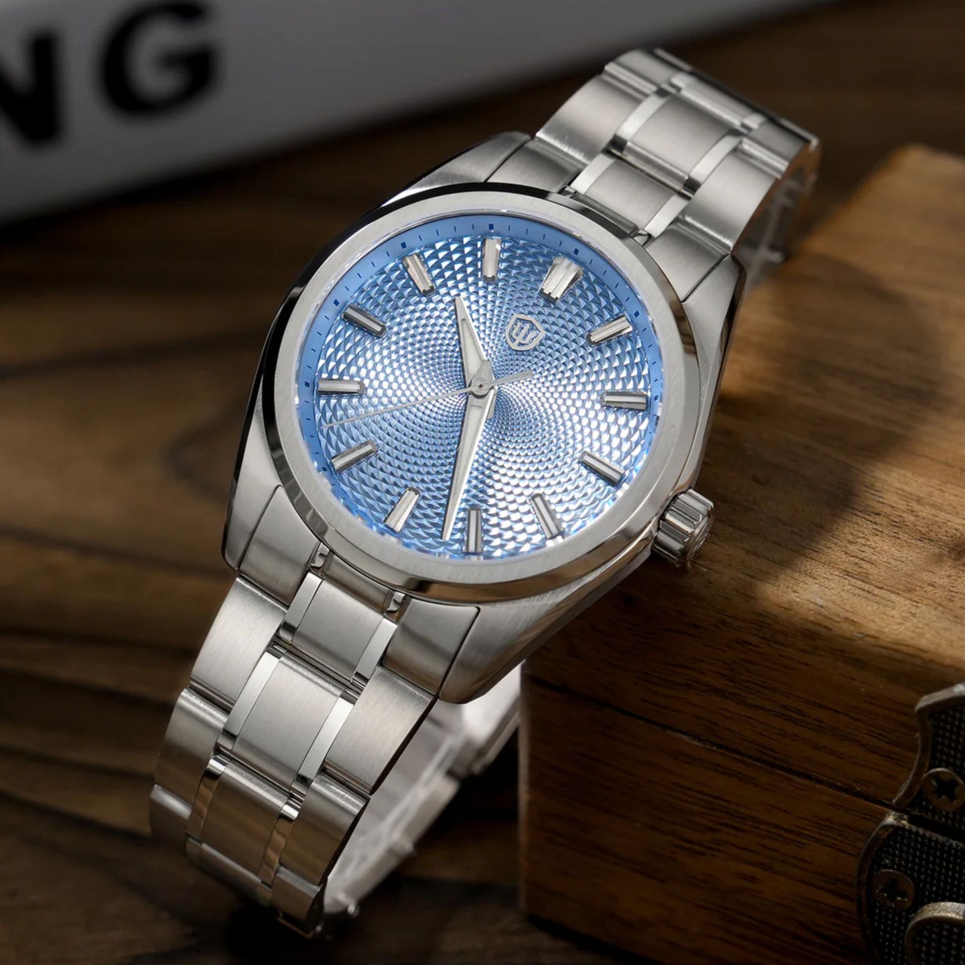 Watchdives WD0003G Guilloche Dial VH31 Men Watch