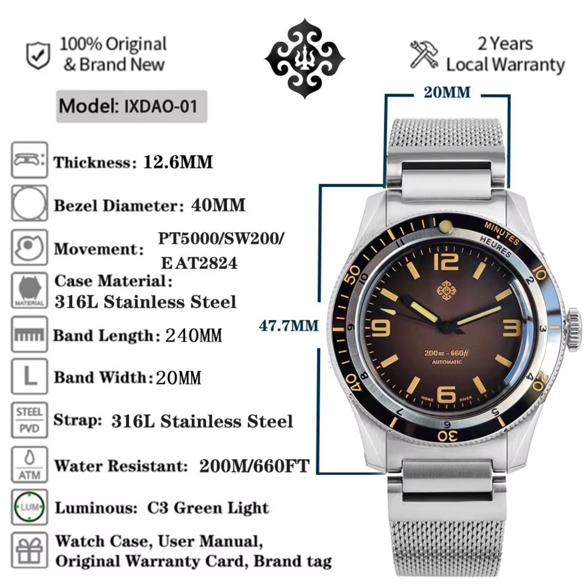 IX&DAO 5303 ixdao ipose PT5000 オマージュウォッチ