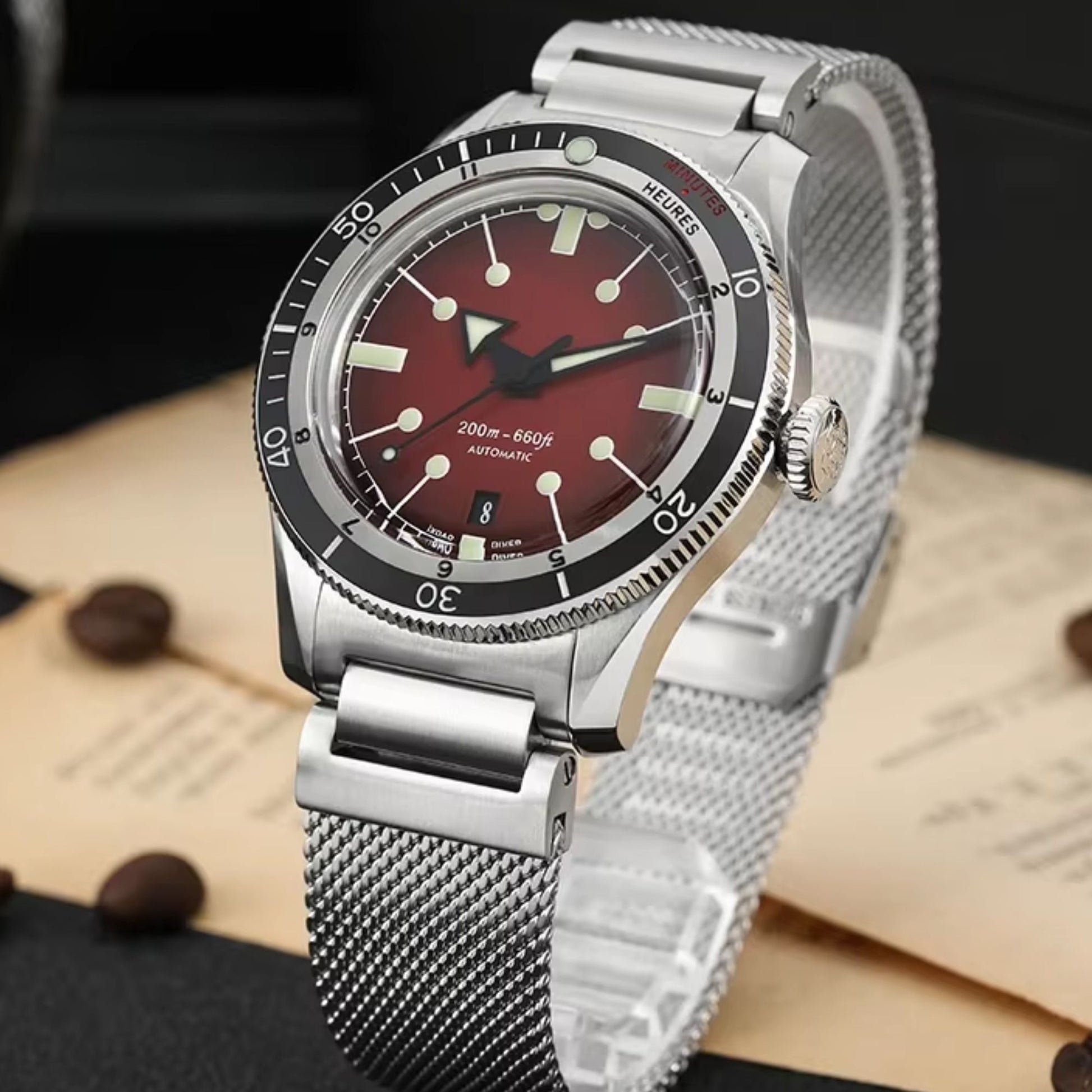 IXDAO 5303 Dive Watch for 40mm GMT Automatic with ETA-2824 Movement