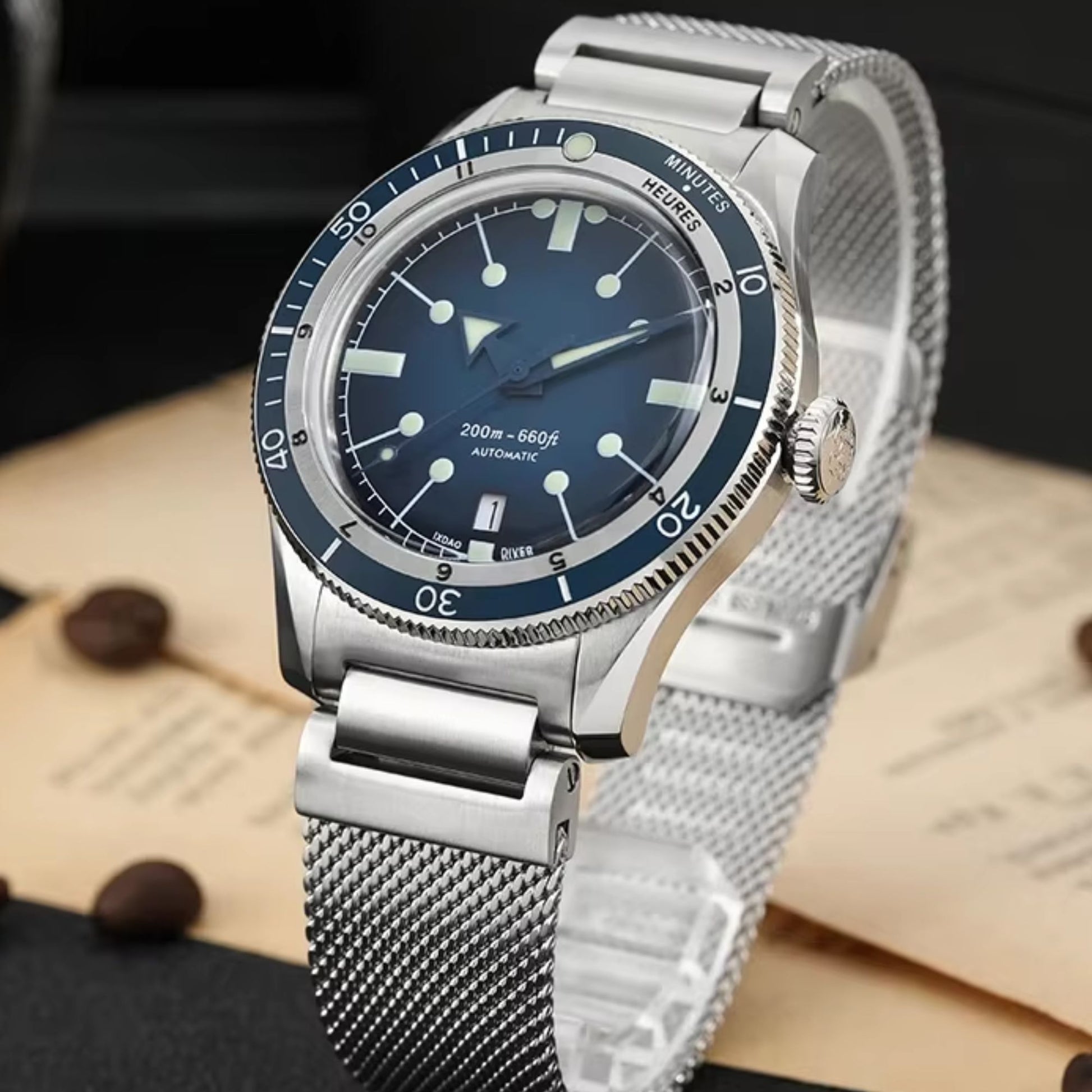 IXDAO 5303 Dive Watch for 40mm GMT Automatic with SW200 Movement
