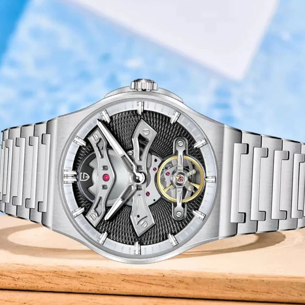 PAGANI DESIGN PD-YS028 Automatic Watch Unique Stainless Steel Mechanical Wrist Watch for Men