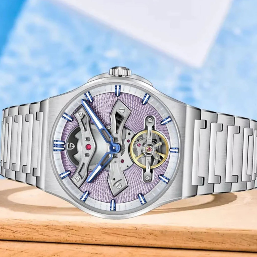 PAGANI DESIGN PD-YS028 Automatic Watch Unique Stainless Steel Mechanical Wrist Watch for Men