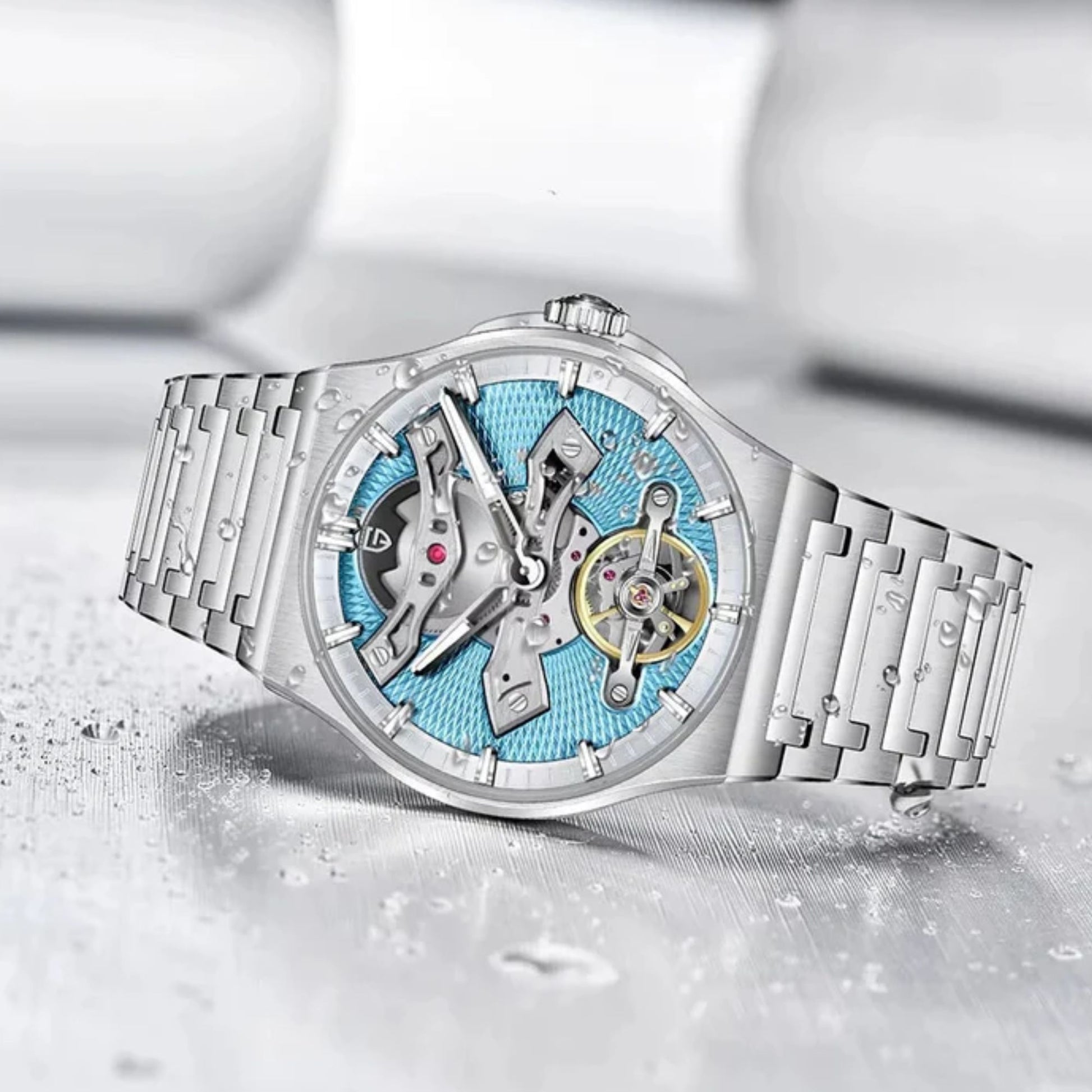 PAGANI DESIGN PD-YS028 Automatic Watch Unique Stainless Steel Mechanical Wrist Watch for Men