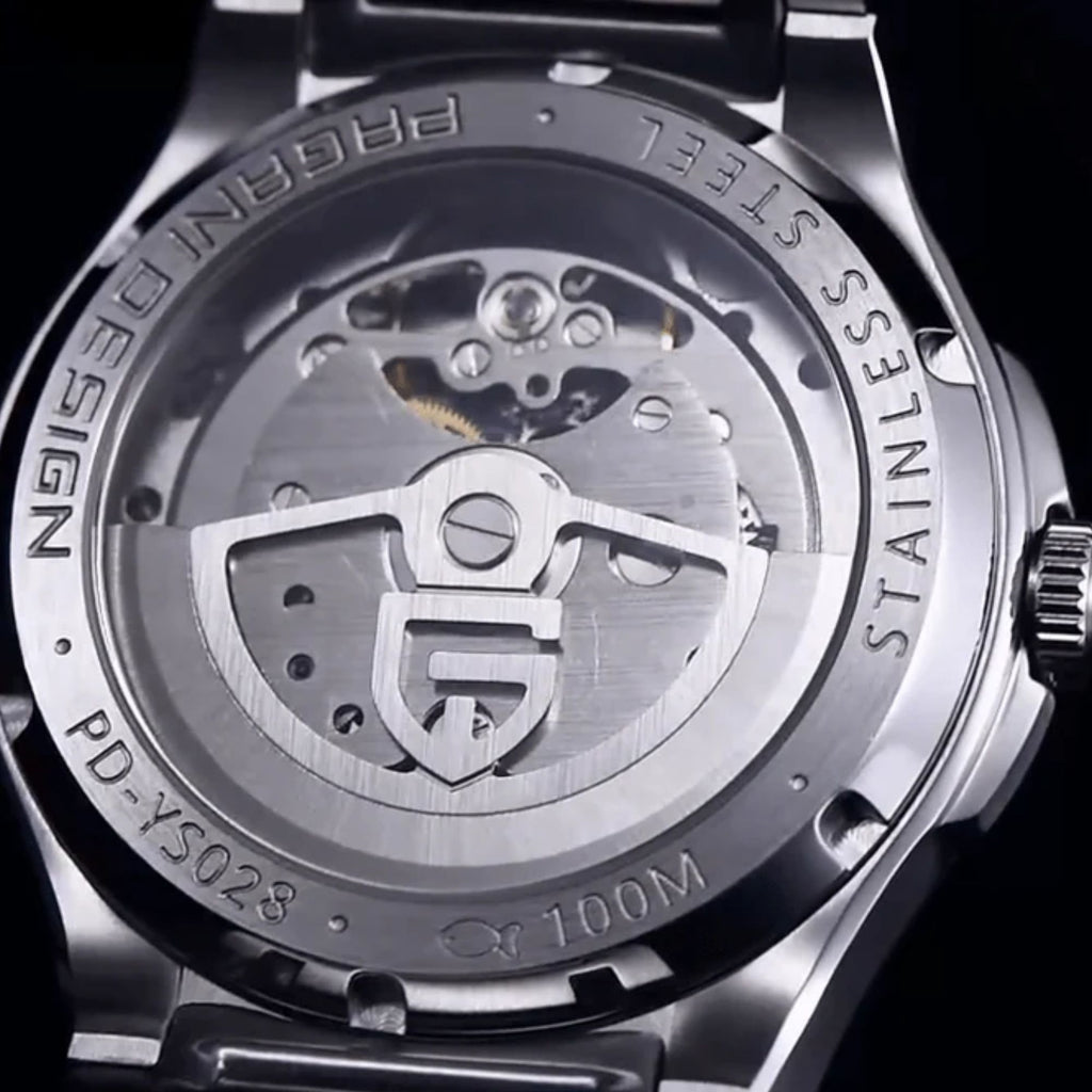 PAGANI DESIGN PD-YS028 Automatic Watch Unique Stainless Steel Mechanical Wrist Watch for Men