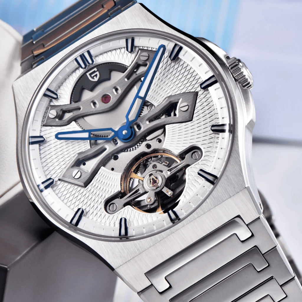 PAGANI DESIGN PD-YS028 Automatic Watch Unique Stainless Steel Mechanical Wrist Watch for Men