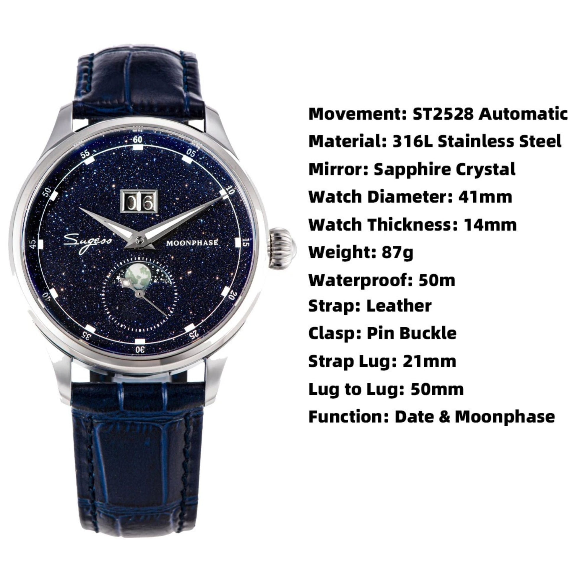 SUGESS MoonPhase Master SU2528STRA-V3