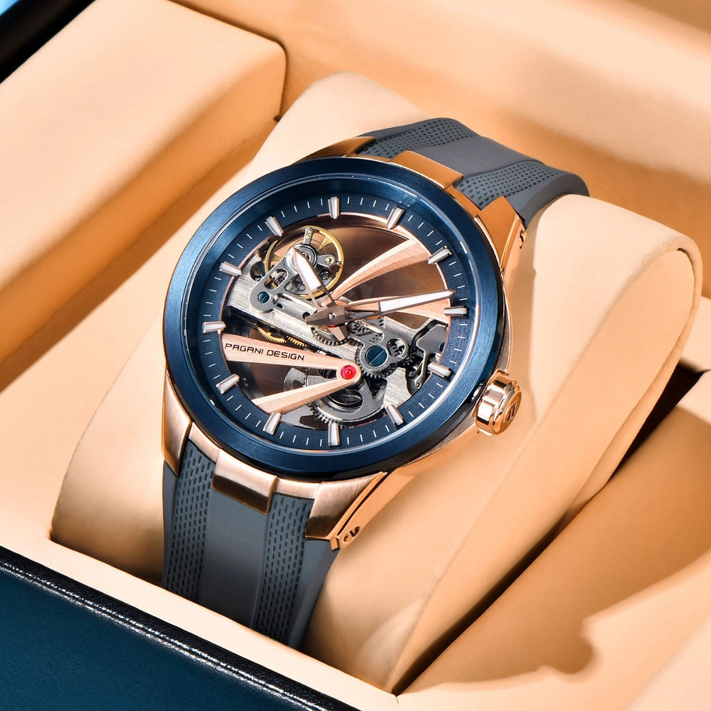 PAGANI DESIGN PD-YS030 Skeleton Automatic Men's Watch, Sapphire with AR  AF Coating