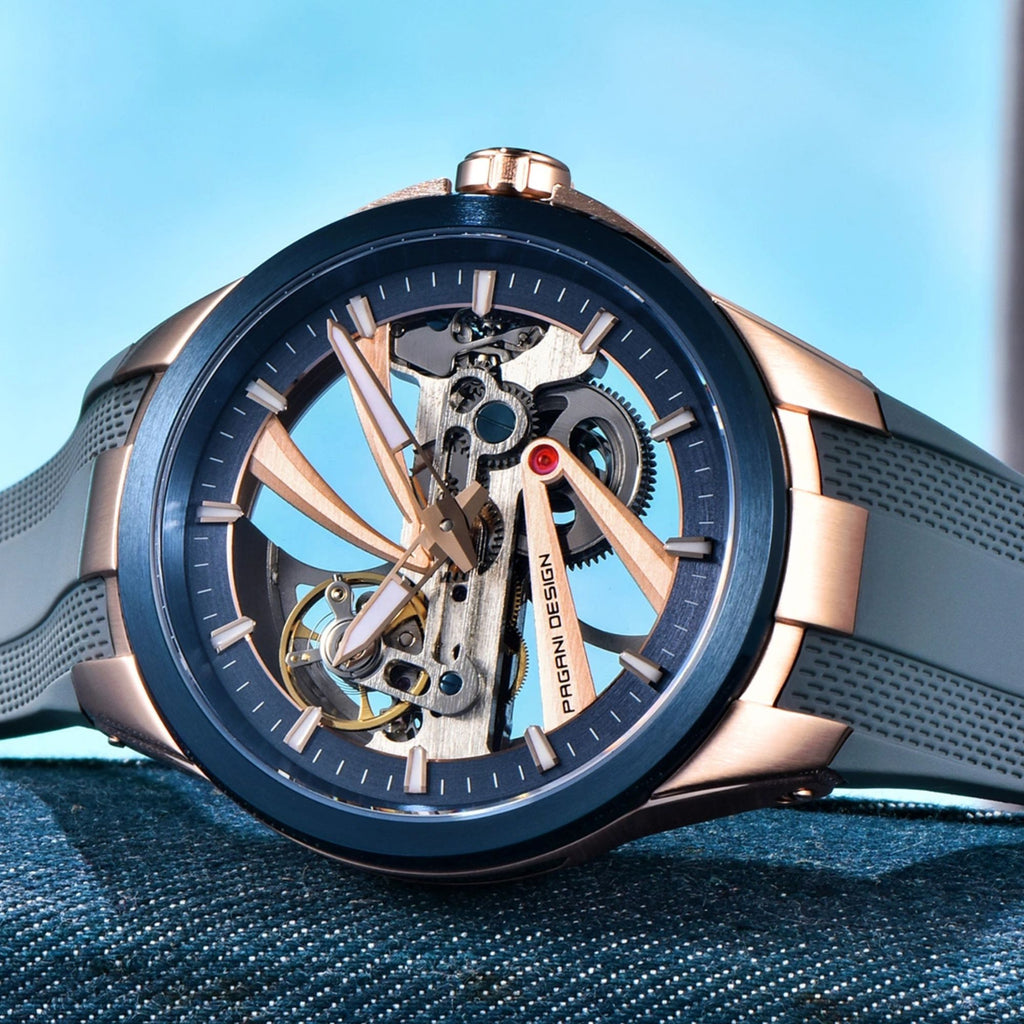 PAGANI DESIGN PD-YS030 Skeleton Automatic Men's Watch, Sapphire with AR  AF Coating