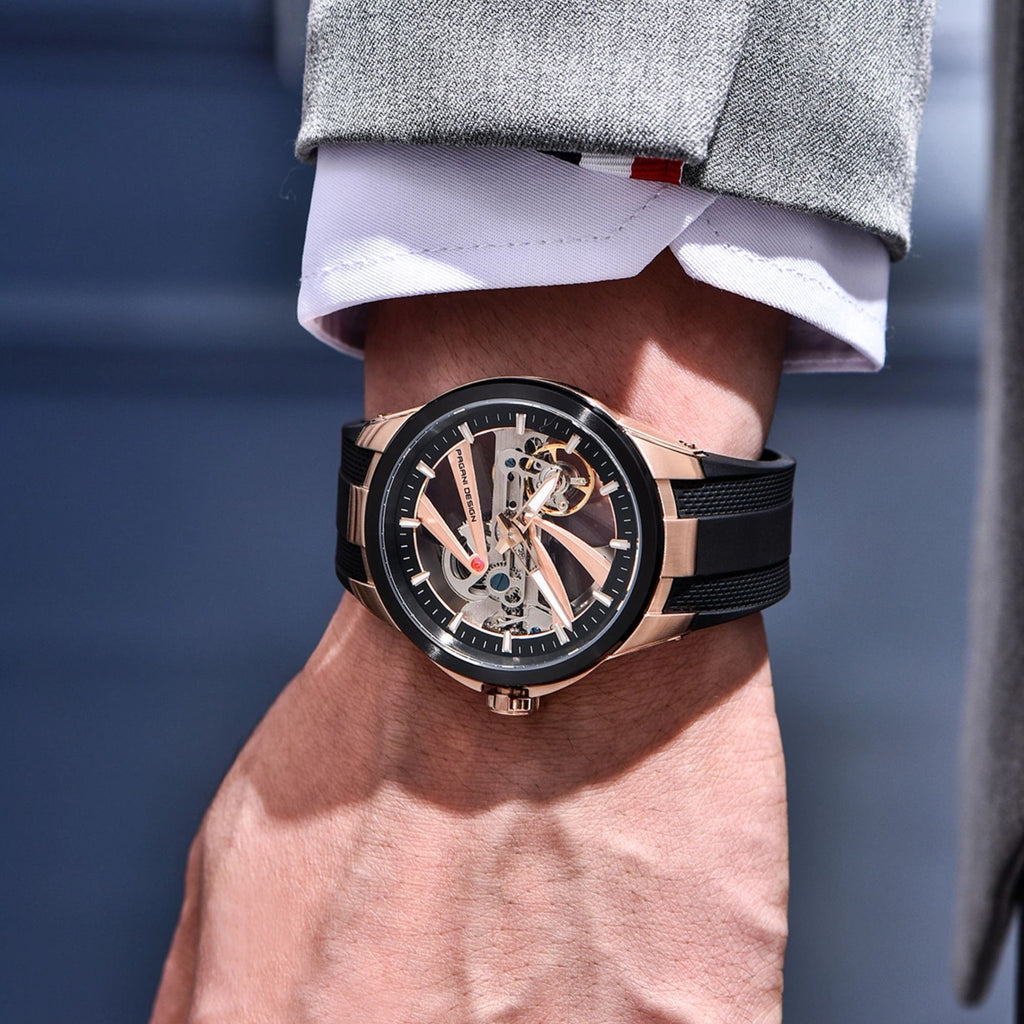 PAGANI DESIGN PD-YS030 Skeleton Automatic Men's Watch, Sapphire with AR AF Coating
