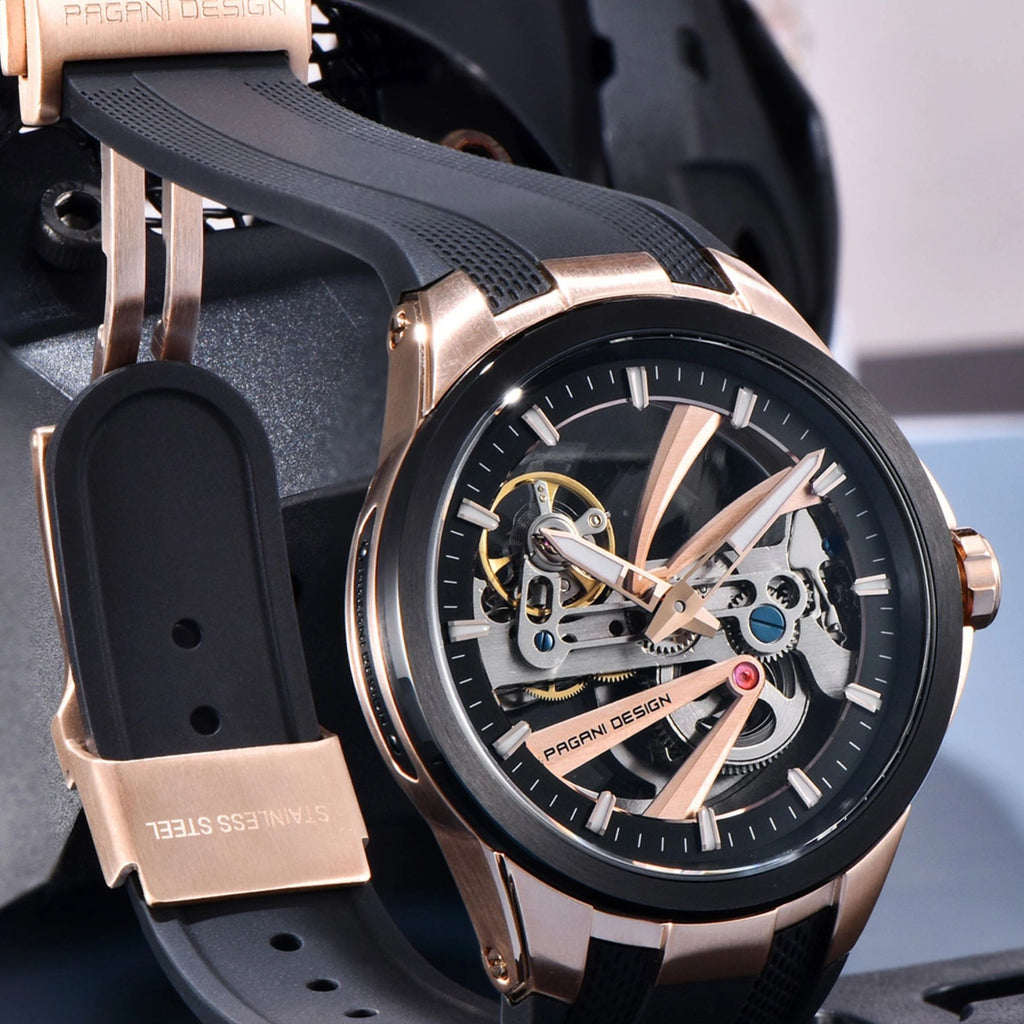 PAGANI DESIGN PD-YS030 Skeleton Automatic Men's Watch, Sapphire with AR AF Coating