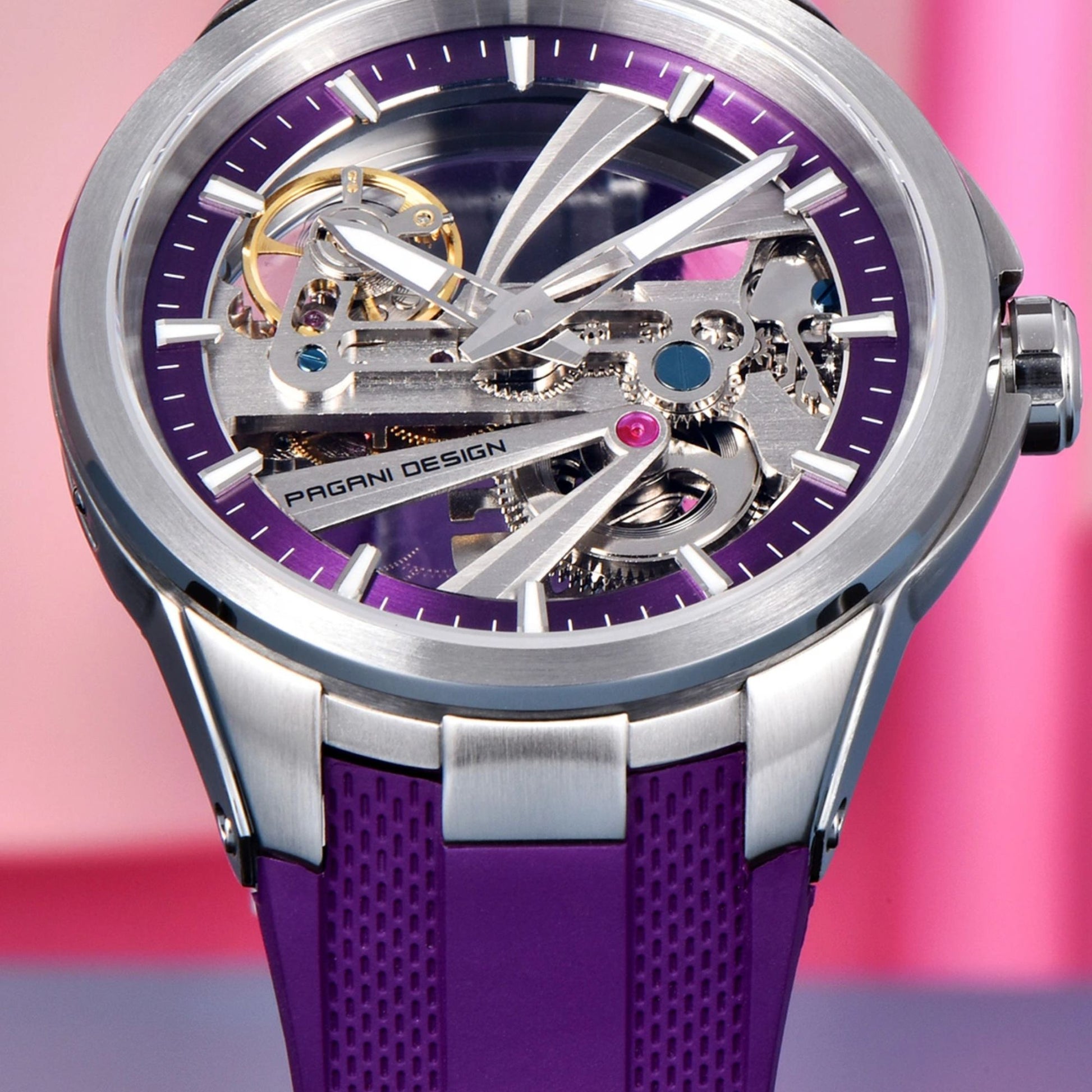 PAGANI DESIGN PD-YS030 Skeleton Automatic Men's Watch, Sapphire with AR AF Coating