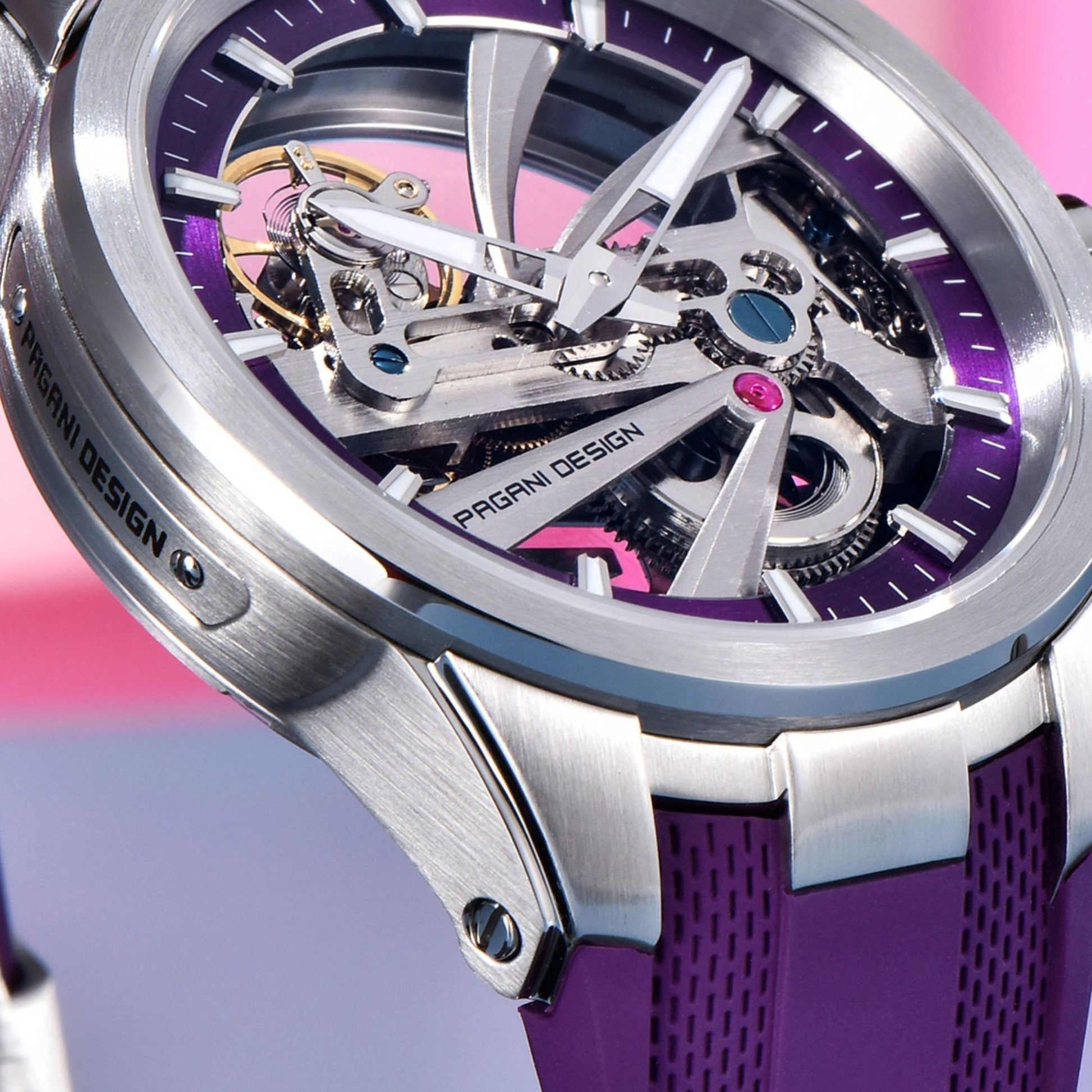 PAGANI DESIGN PD-YS030 Skeleton Automatic Men's Watch, Sapphire with AR AF Coating