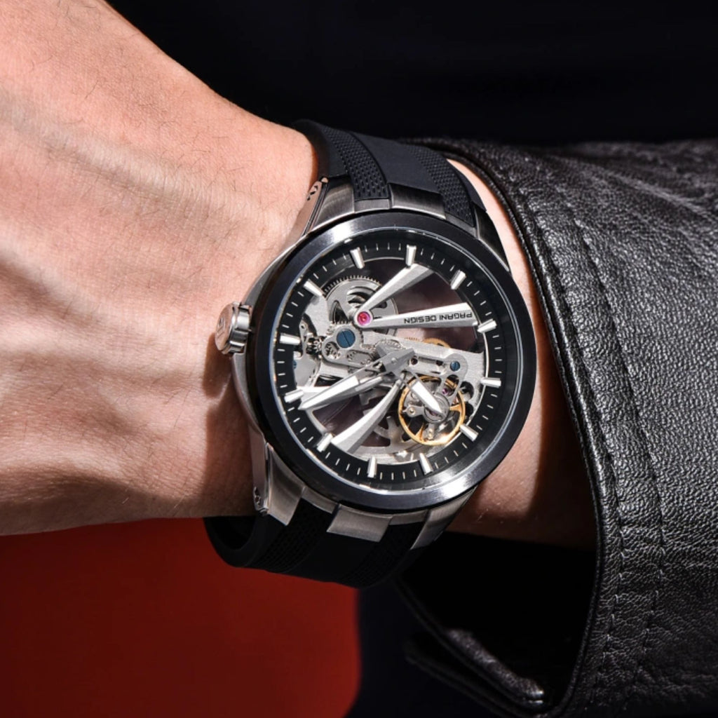 PAGANI DESIGN PD-YS030 Skeleton Automatic Men's Watch, Sapphire with AR AF Coating