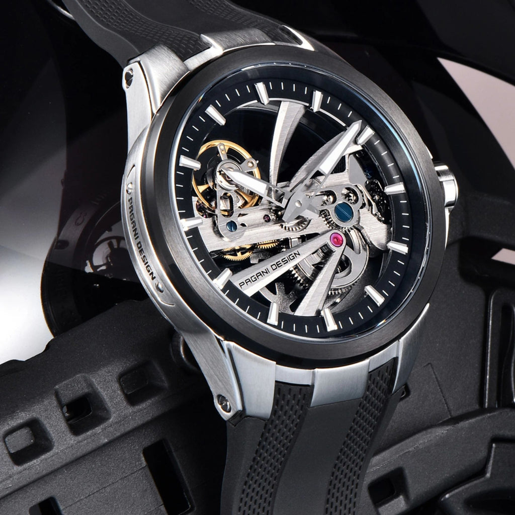 PAGANI DESIGN PD-YS030 Skeleton Automatic Men's Watch, Sapphire with AR AF Coating
