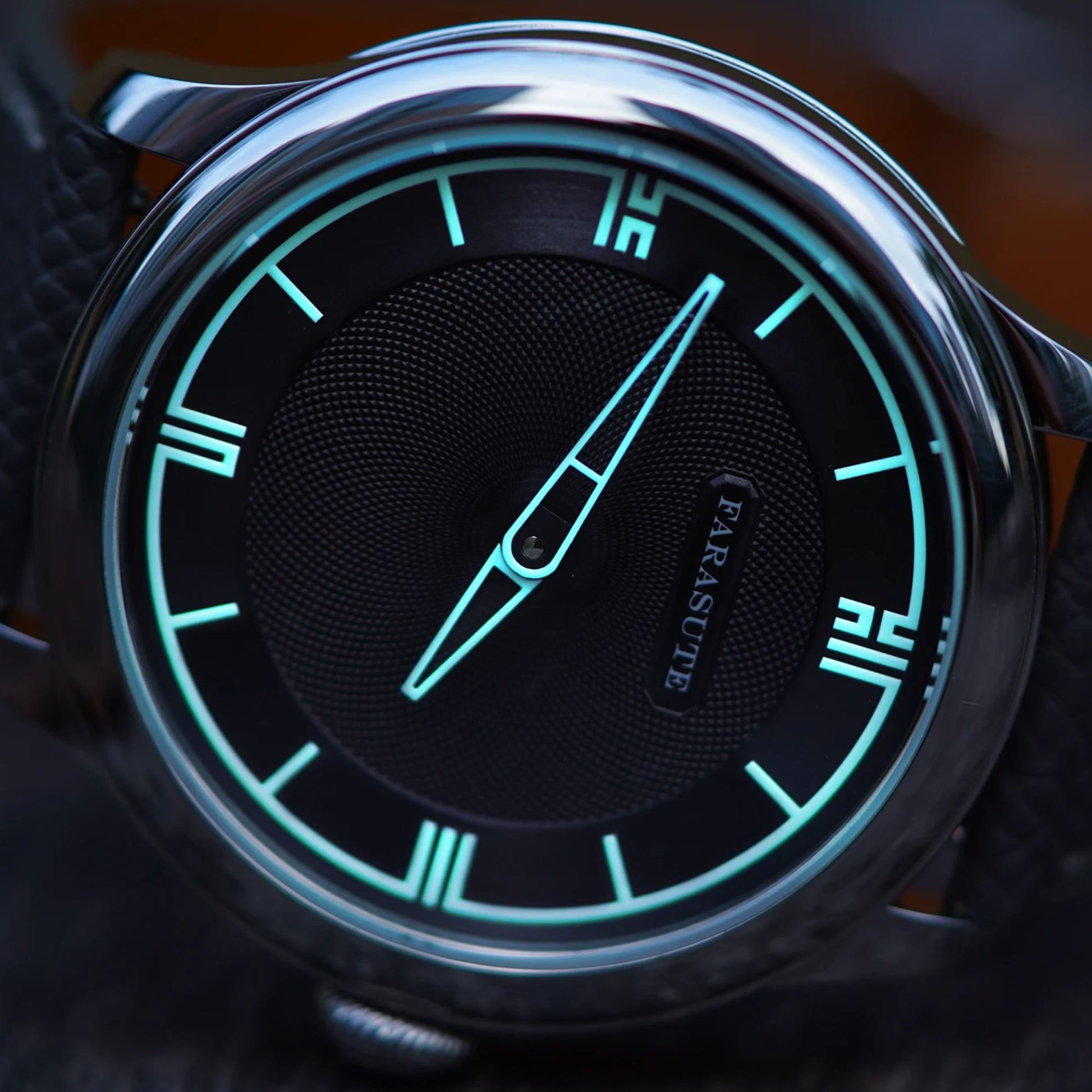FARASUTE Men Watch 40mm Manual Winding Mechanical Wristwatch Power Reserve Display 80 Hours