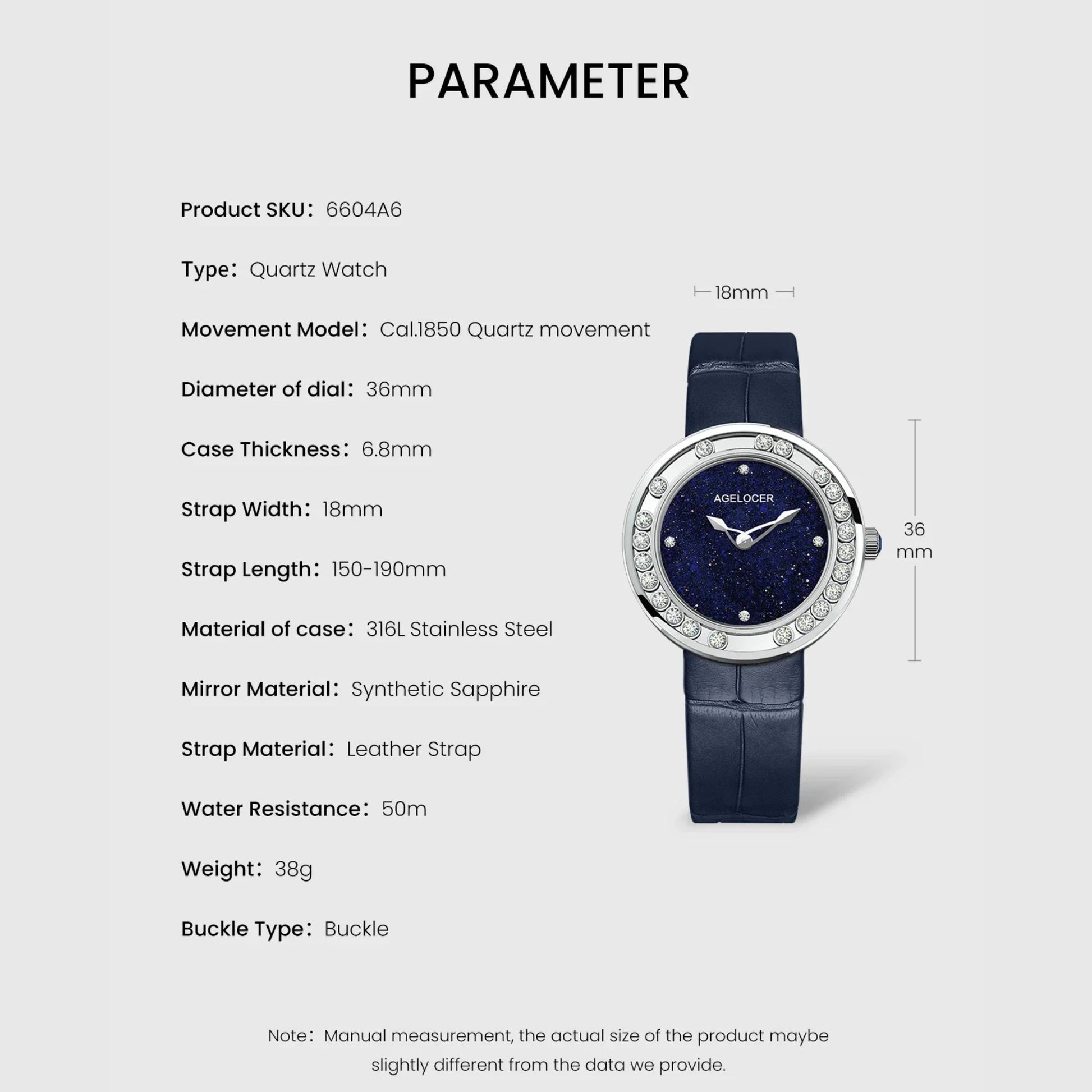 AGELOCER Original Baikal Series Classic Women Stykle Quartz Watches