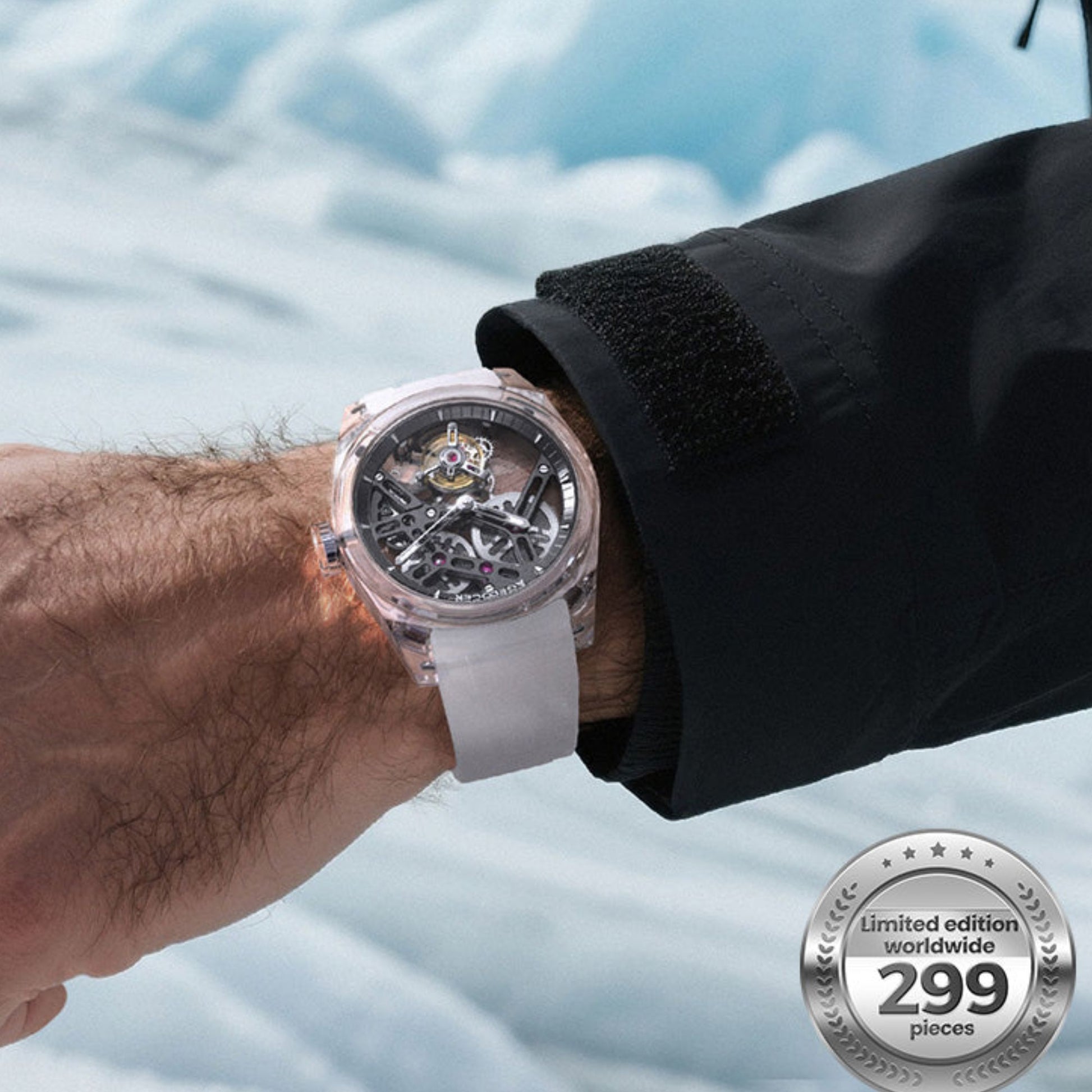 AGELOCER Limited Edition "Ice Never Melts" Free-sprung Crystal Tourbillon Watch