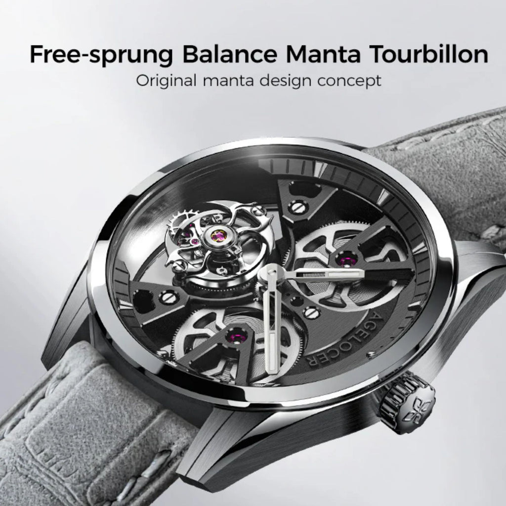 AGELOCER Free-sprung Balance Manta Tourbillon Watch