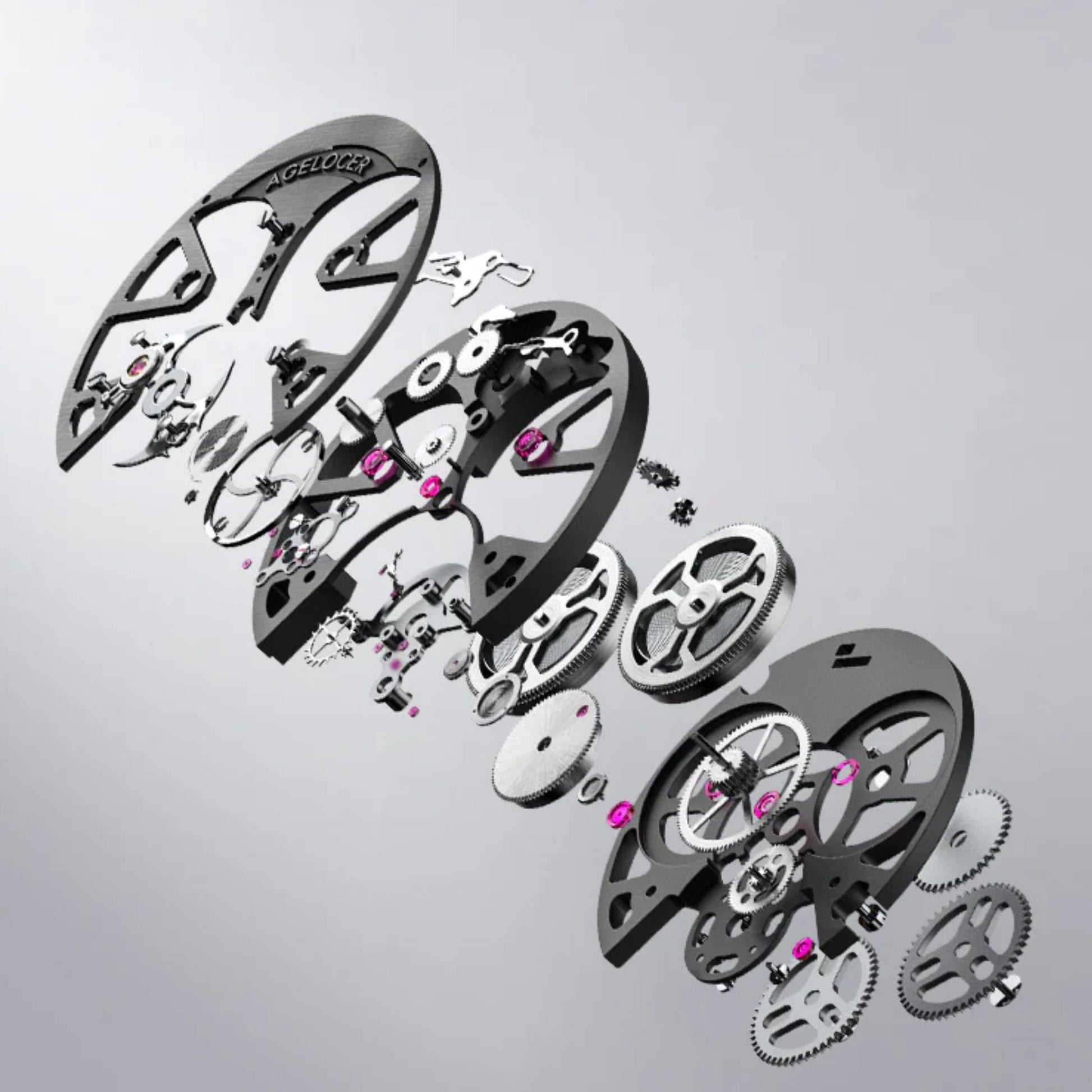 AGELOCER Free-sprung Balance Manta Tourbillon Watch