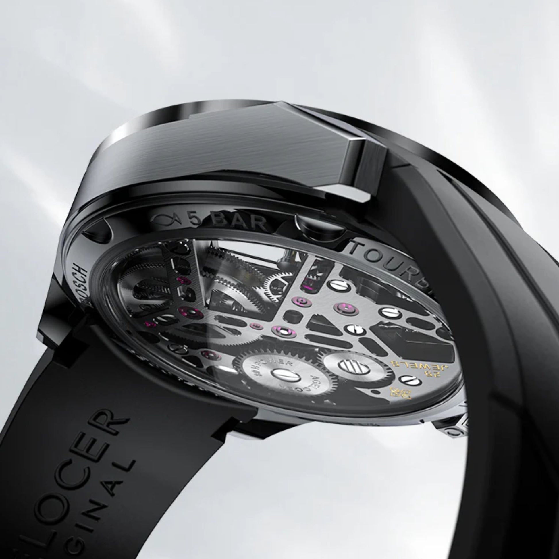 AGELOCER Free-sprung Balance Luxury Rainbow Tourbillon Watch