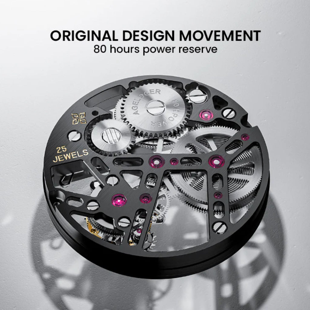 AGELOCER Free-sprung Balance Luxury Rainbow Tourbillon Watch